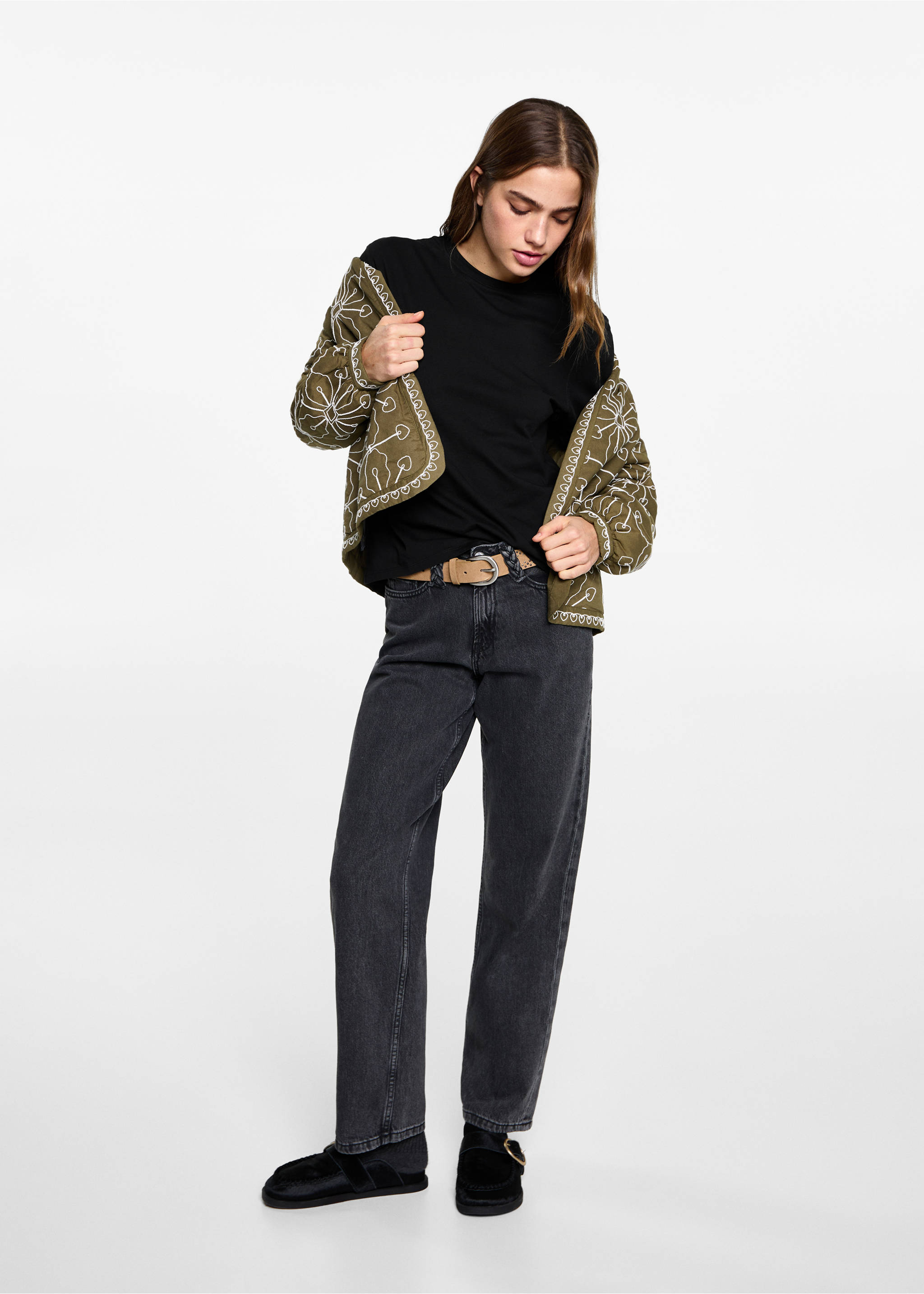 T-shirt med utstansad blixt - Allmän bild, Svart. Ref: 87051515-00.