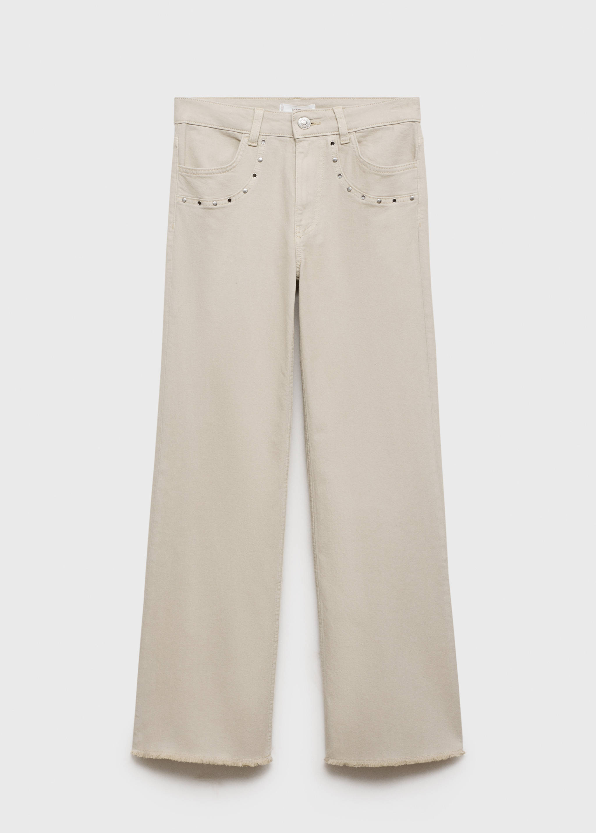 Straight-fit jeans with studs - Article without model