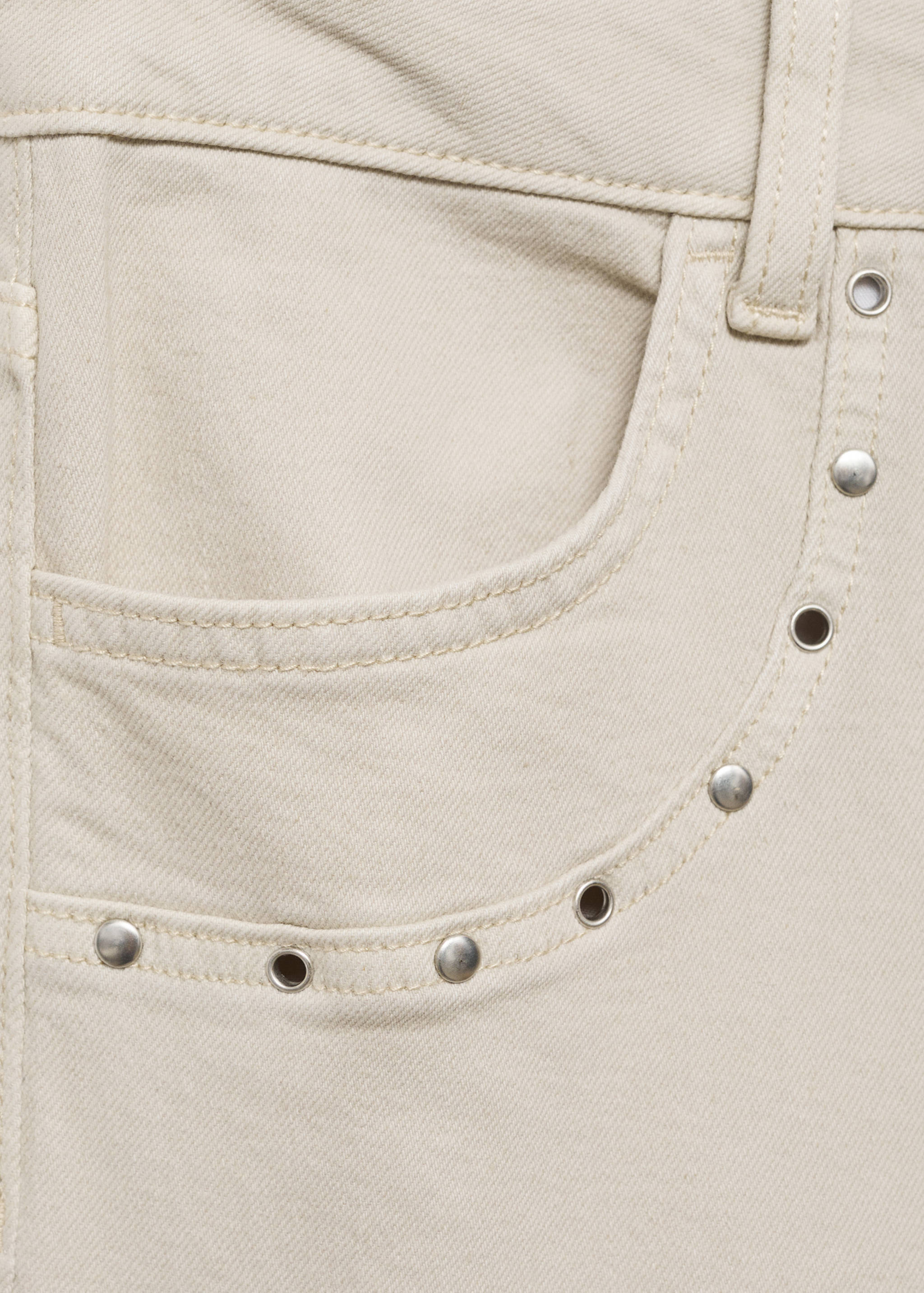 Straight-fit jeans with studs - Details of the article 0