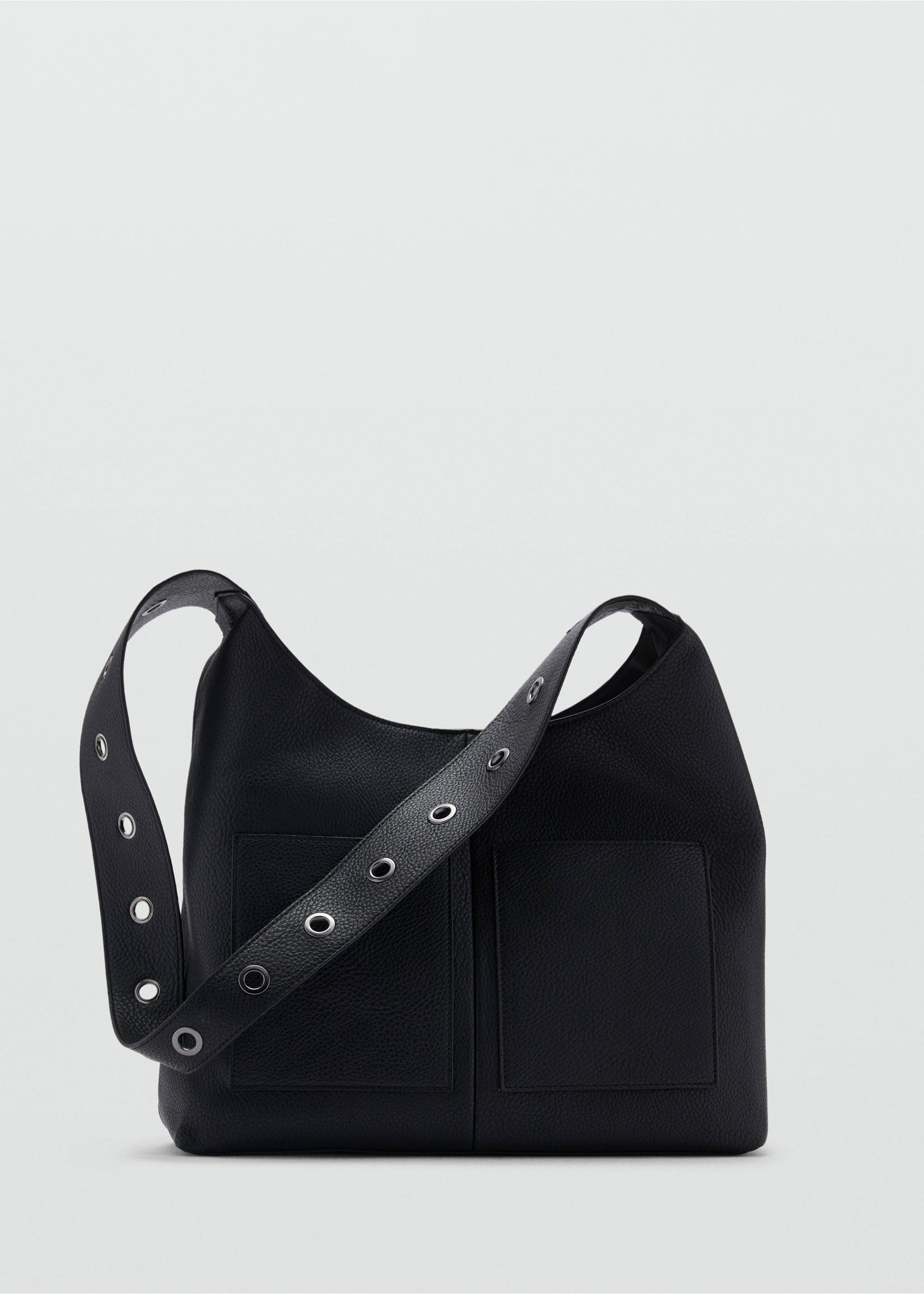 Henkeltasche mit Nieten - Artikel ohne Model, Schwarz. Ref: 87051519-00.