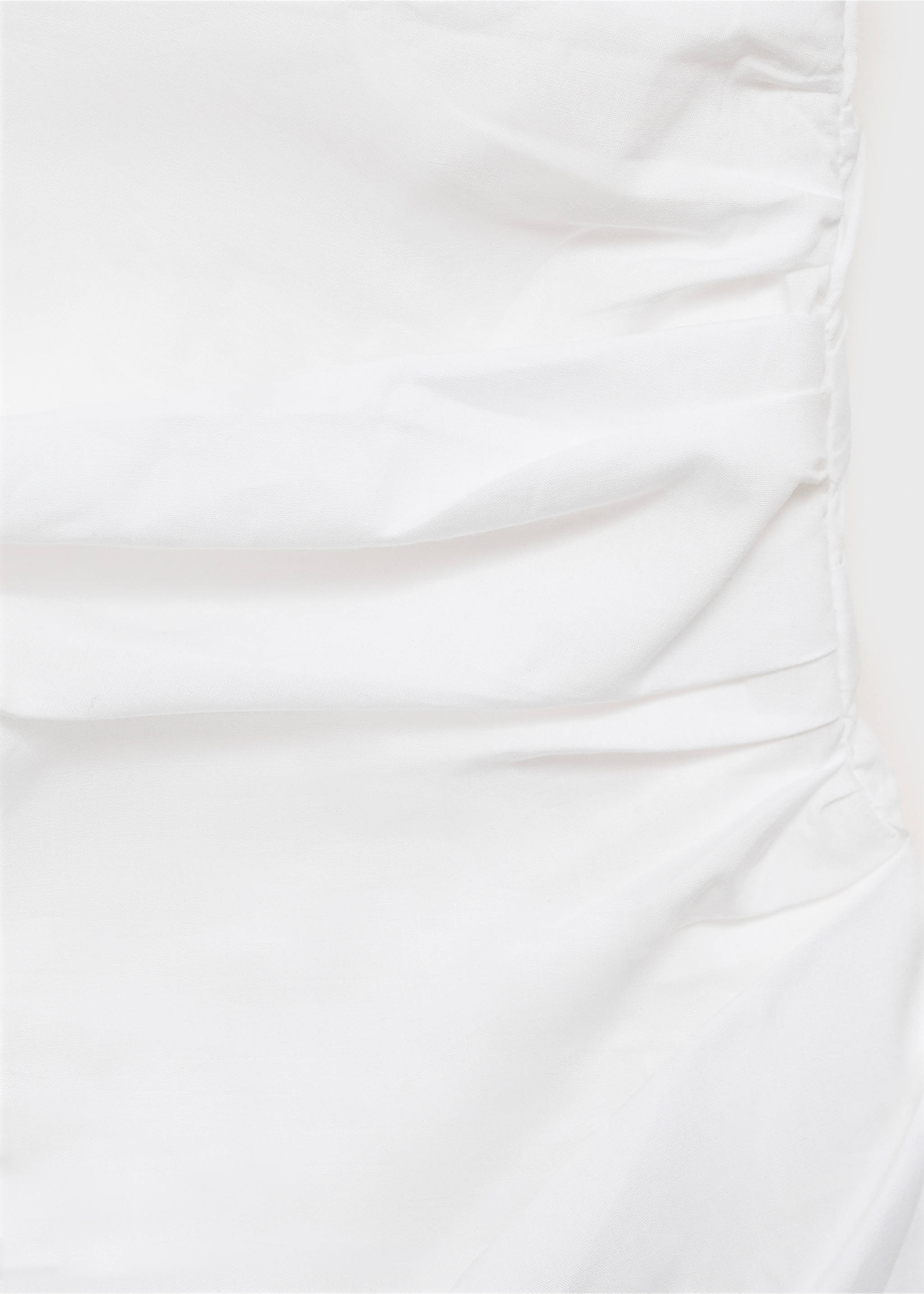 Vestido assimétrico com manga abalonada - Pormenor do artigo 8, Branco. Ref: 87052532-00.