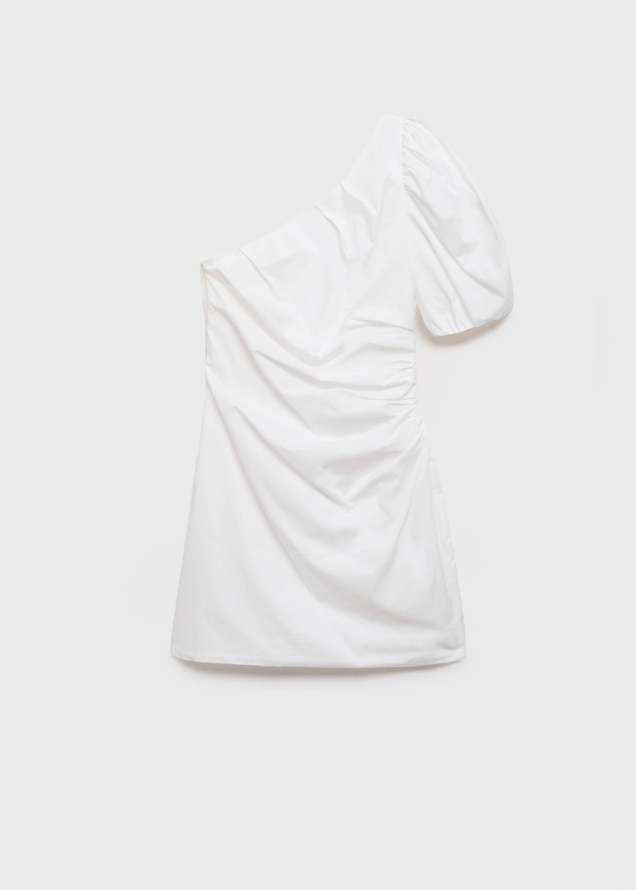 Robe asymétrique manches bouffantes - Article sans modèle