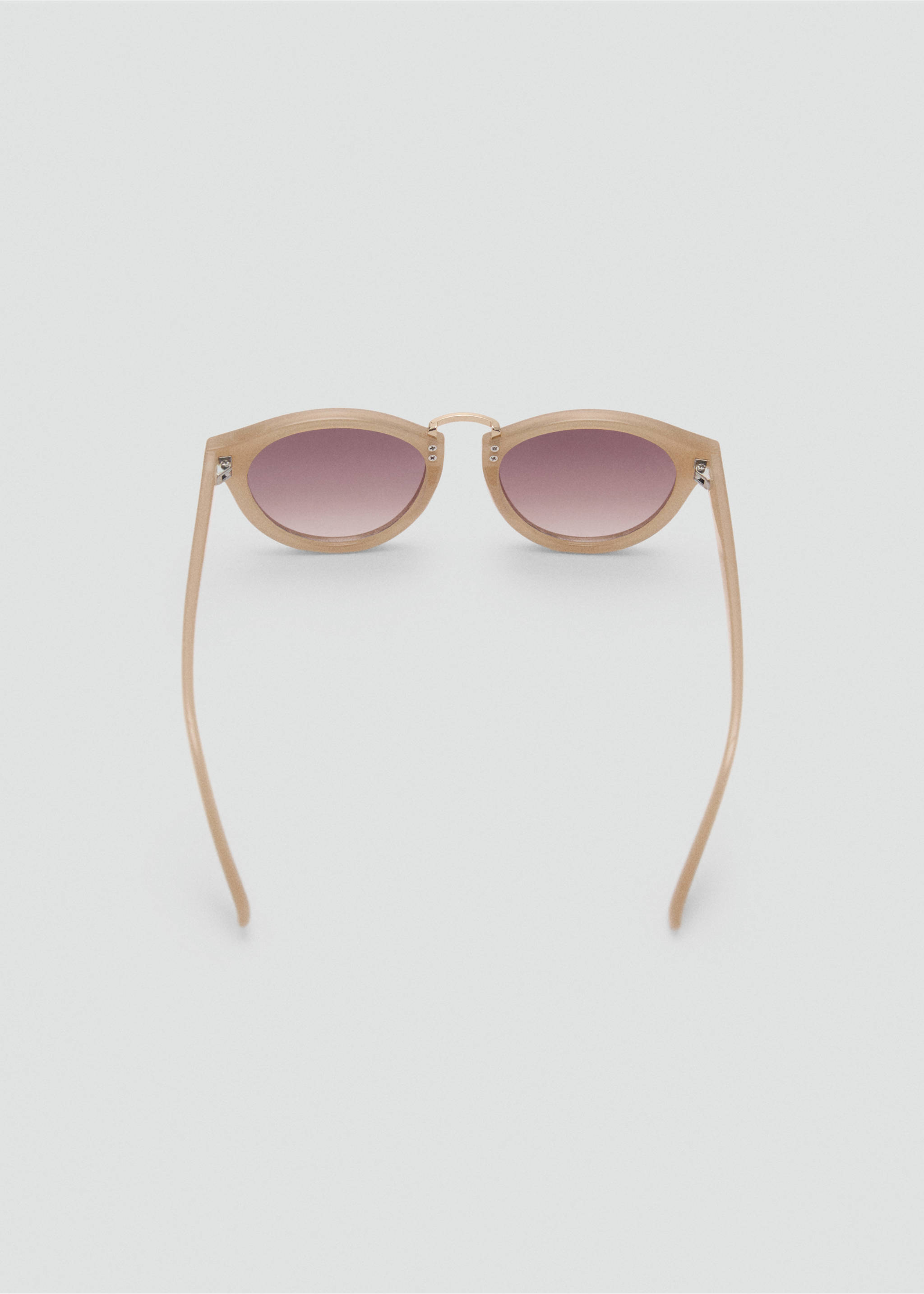 Metal bridge sunglasses - Details of the article 1, Vanilla. Ref: 87052535-00.