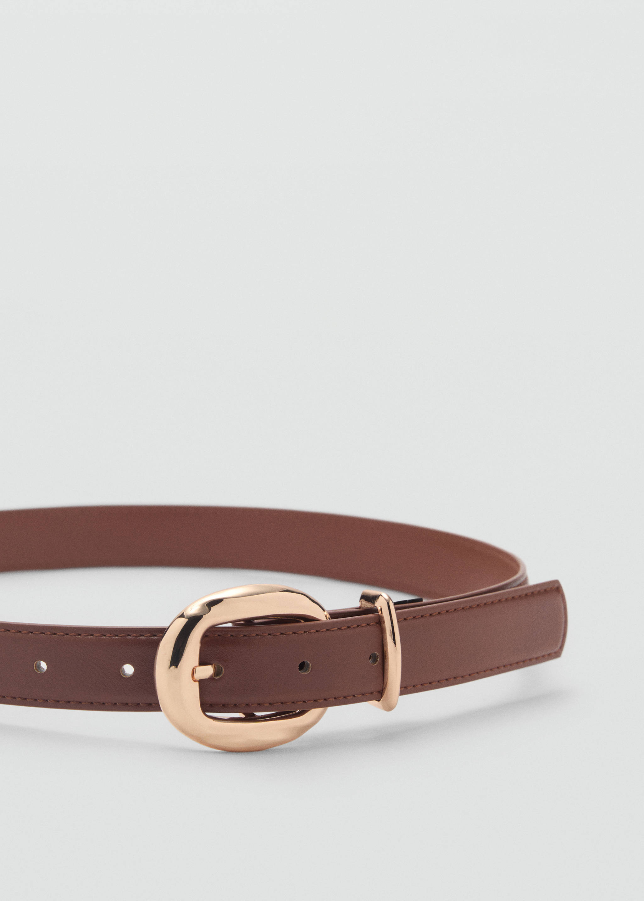 Rounded buckle belt - Medium plane