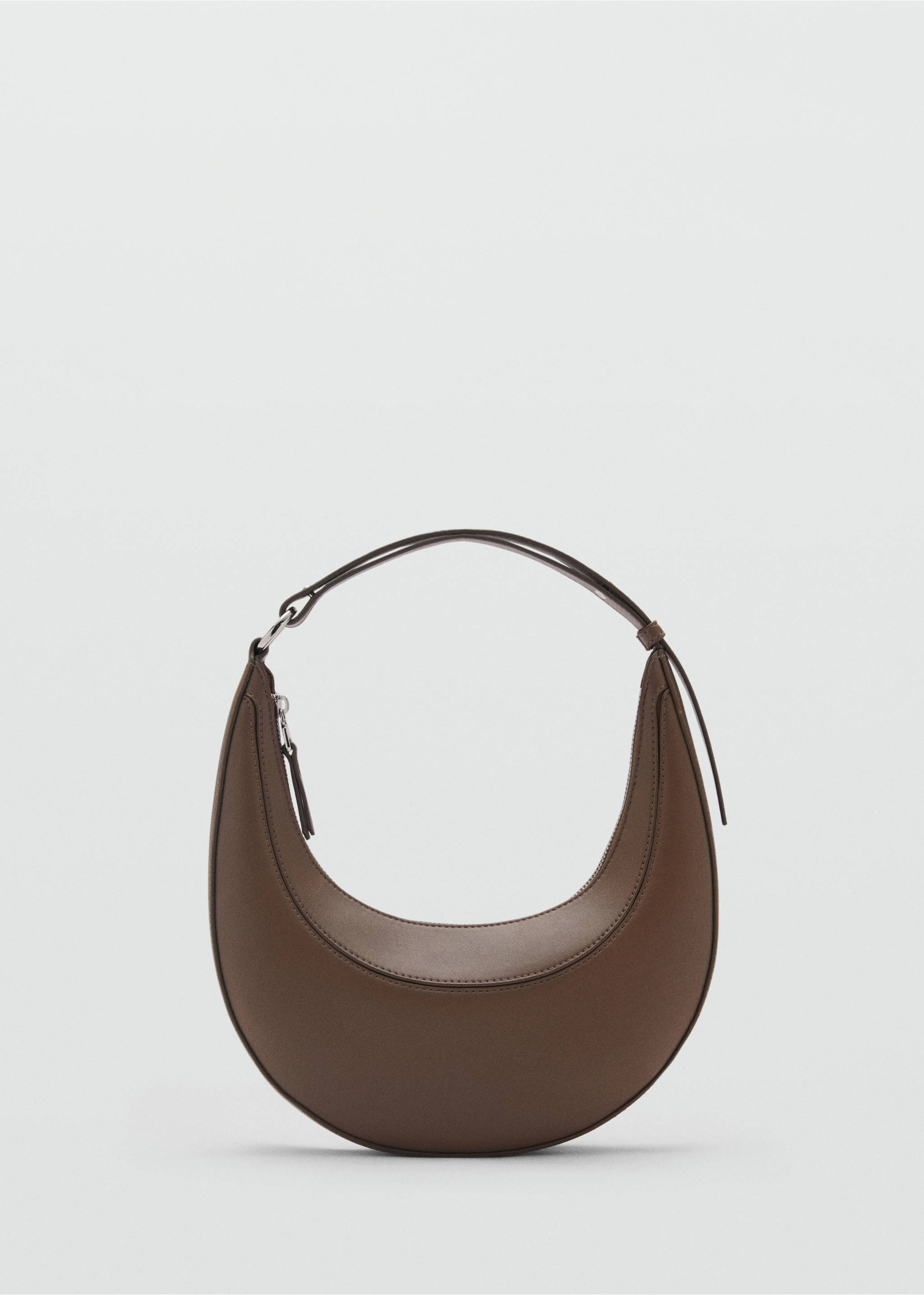 Oval shoulder bag - Article without model, Medium Brown. Ref: 87052537-00.