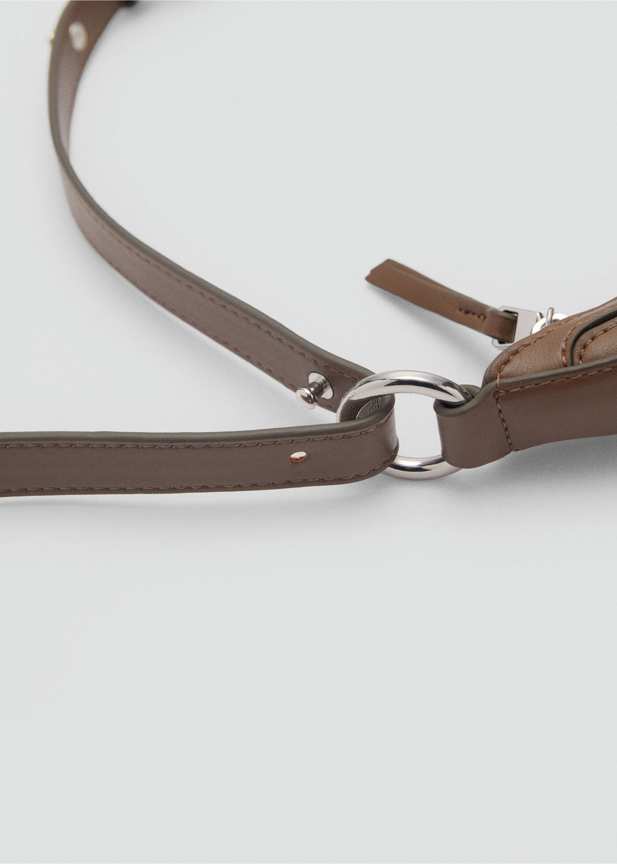 Oval shoulder bag - Details of the article 3, Medium Brown. Ref: 87052537-00.