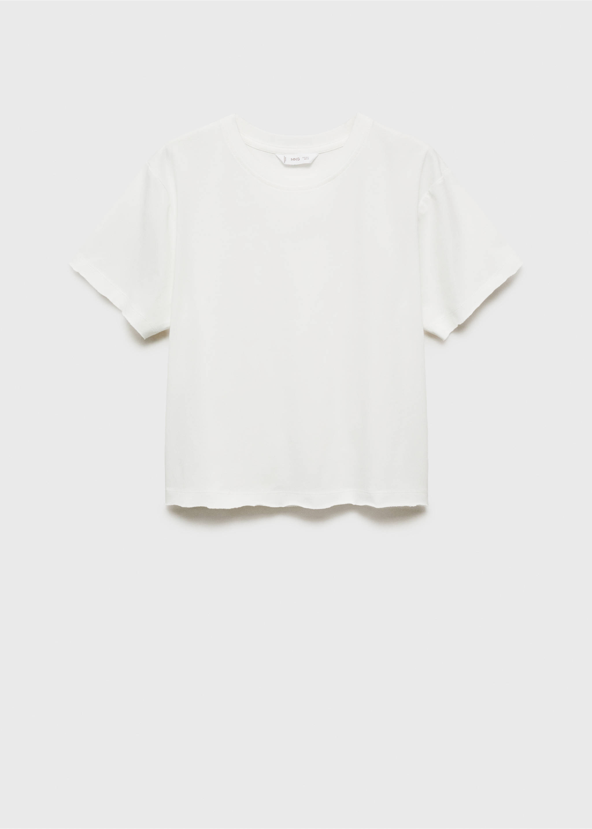 Camiseta crop - Artículo sin modelo, Blanco roto. Ref: 87052538-00.