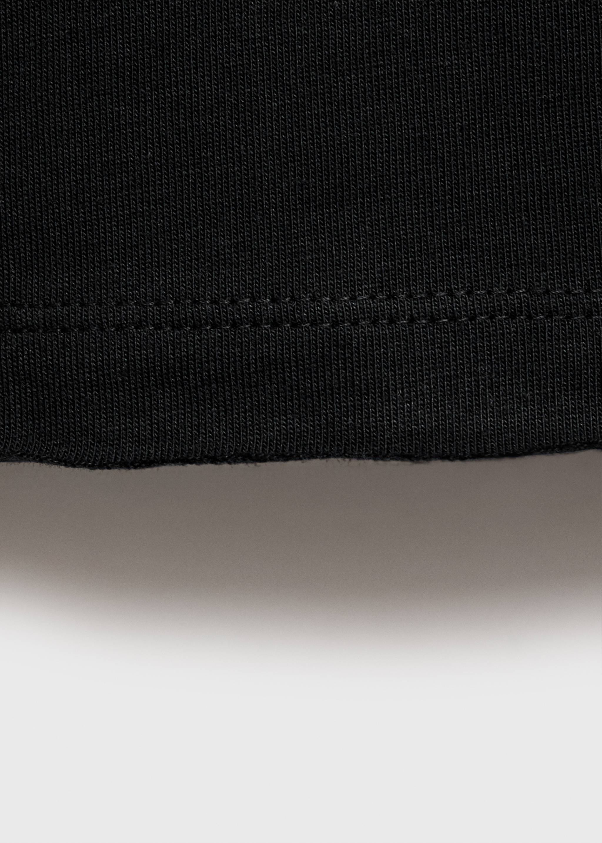 Tricou crop - Detaliu al articolului 0, Negru. Ref: 87052538-00.