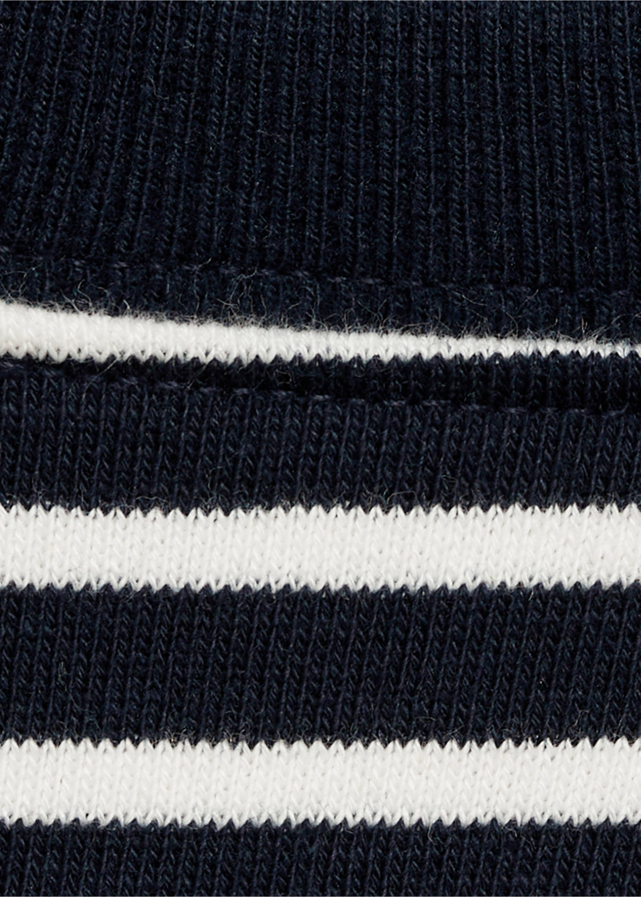 Gestreiftes Baumwoll-Sweatshirt - Detail des Artikels 8, Dunkles Marineblau. Ref: 87052539-00.