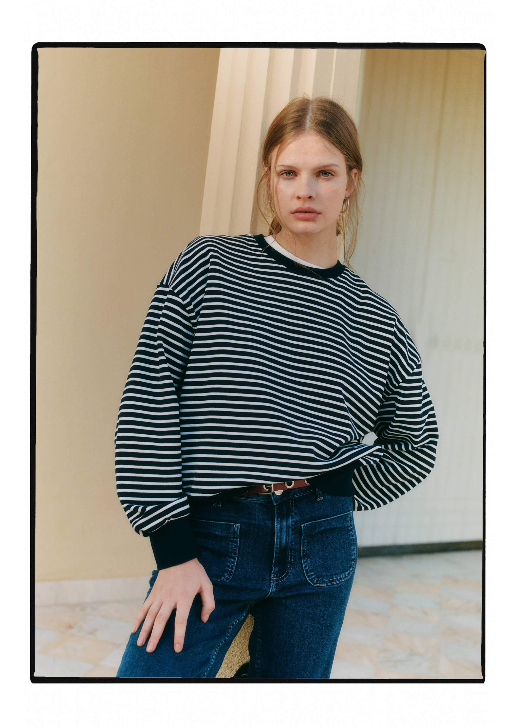 Gestreiftes Baumwoll-Sweatshirt - Detail des Artikels 5