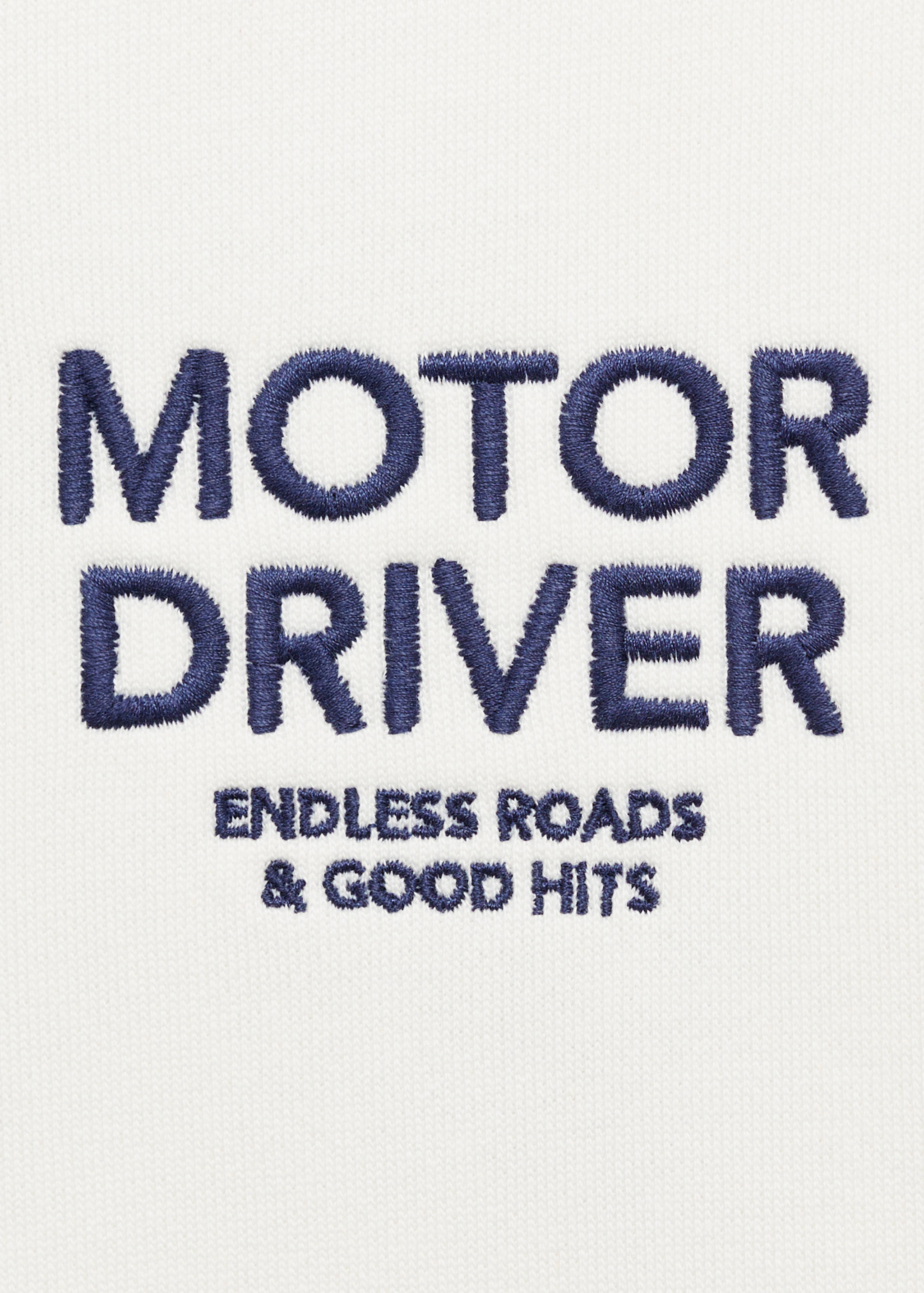 Cotton sweatshirt with printed message - Details of the article 8