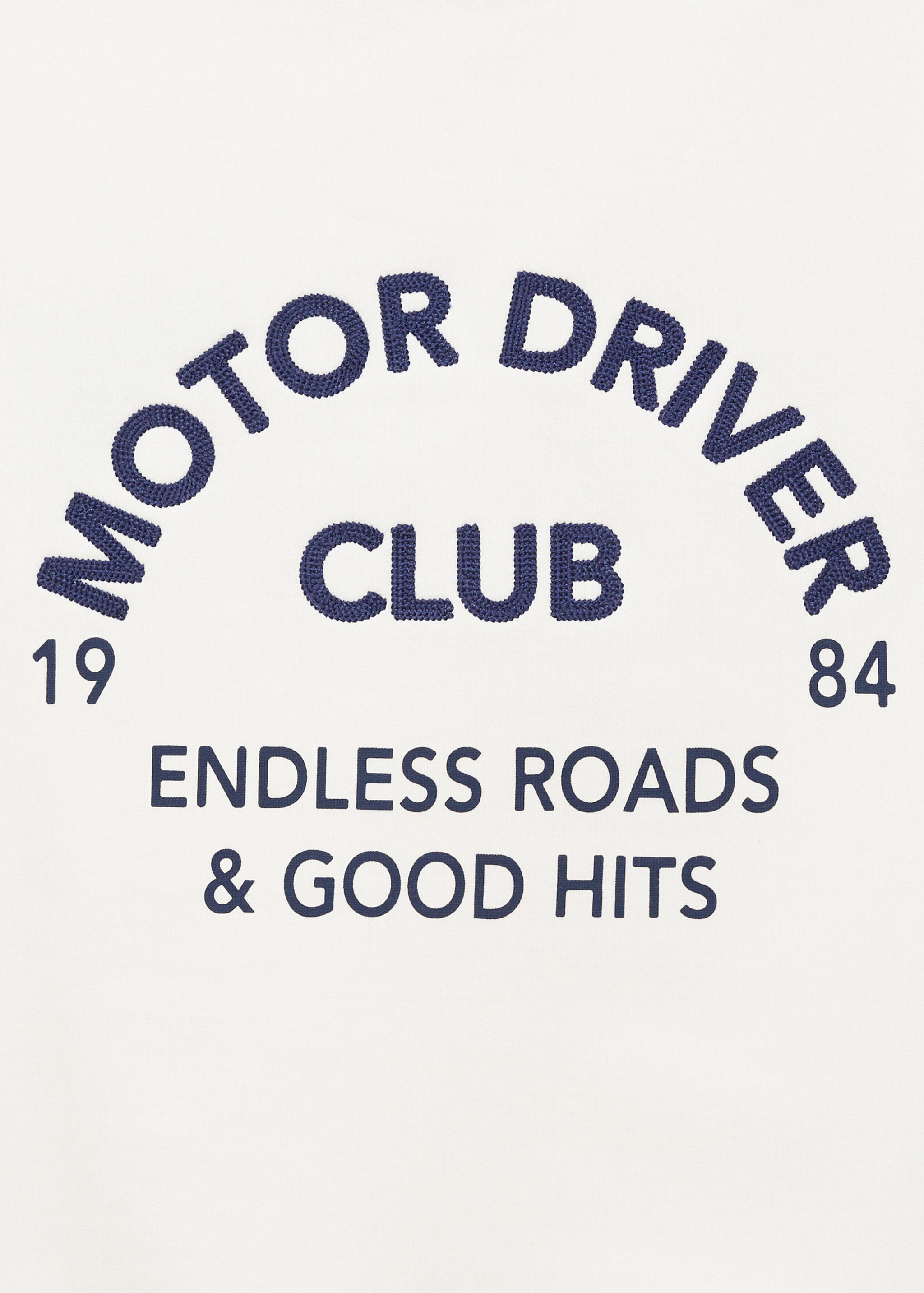 Cotton sweatshirt with printed message - Details of the article 0