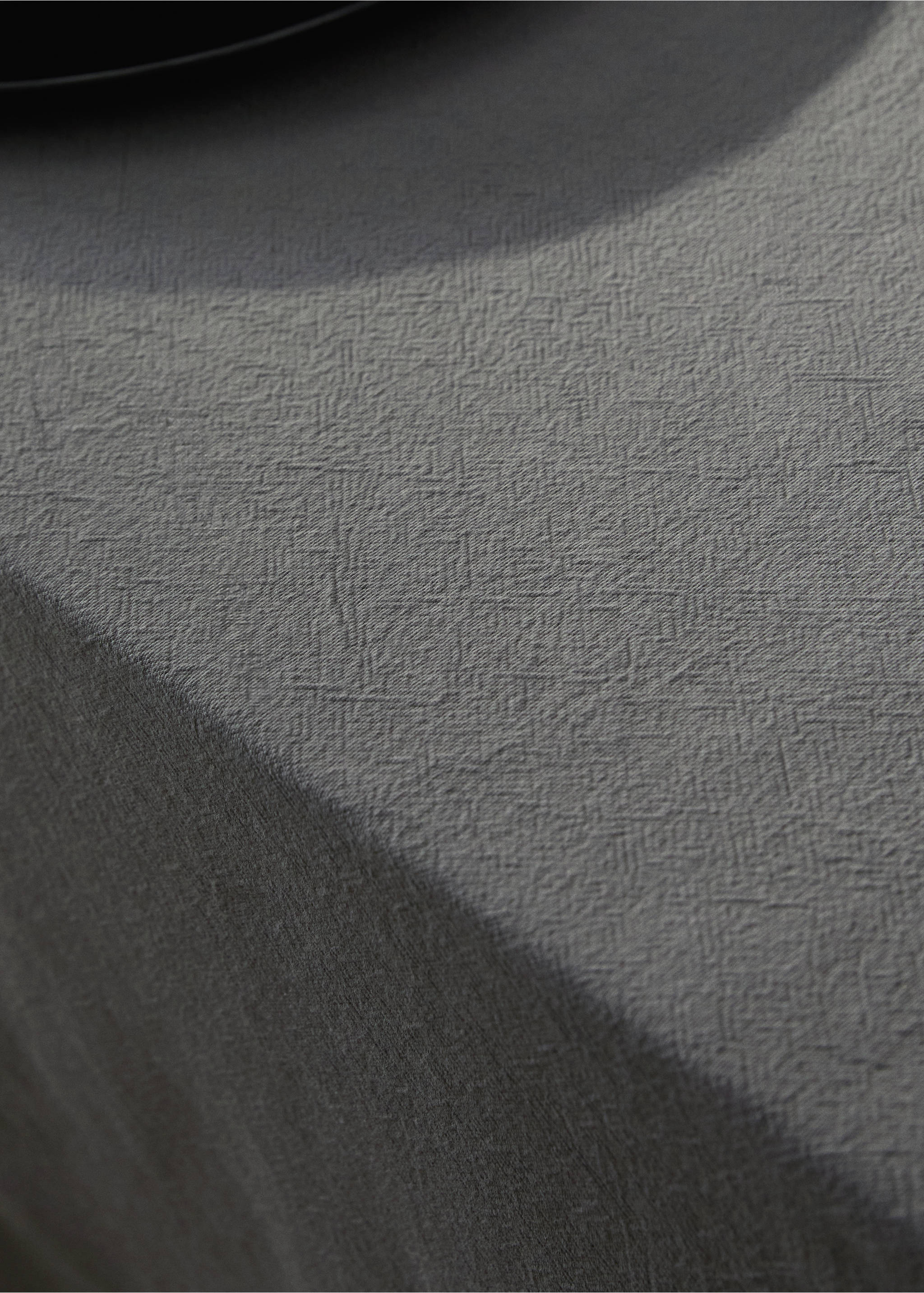 Tischdecke aus 100 % Baumwolle für 6 bis 8 Gäste - Detail des Artikels 7, Mittelgrau. Ref: 87052547-00.