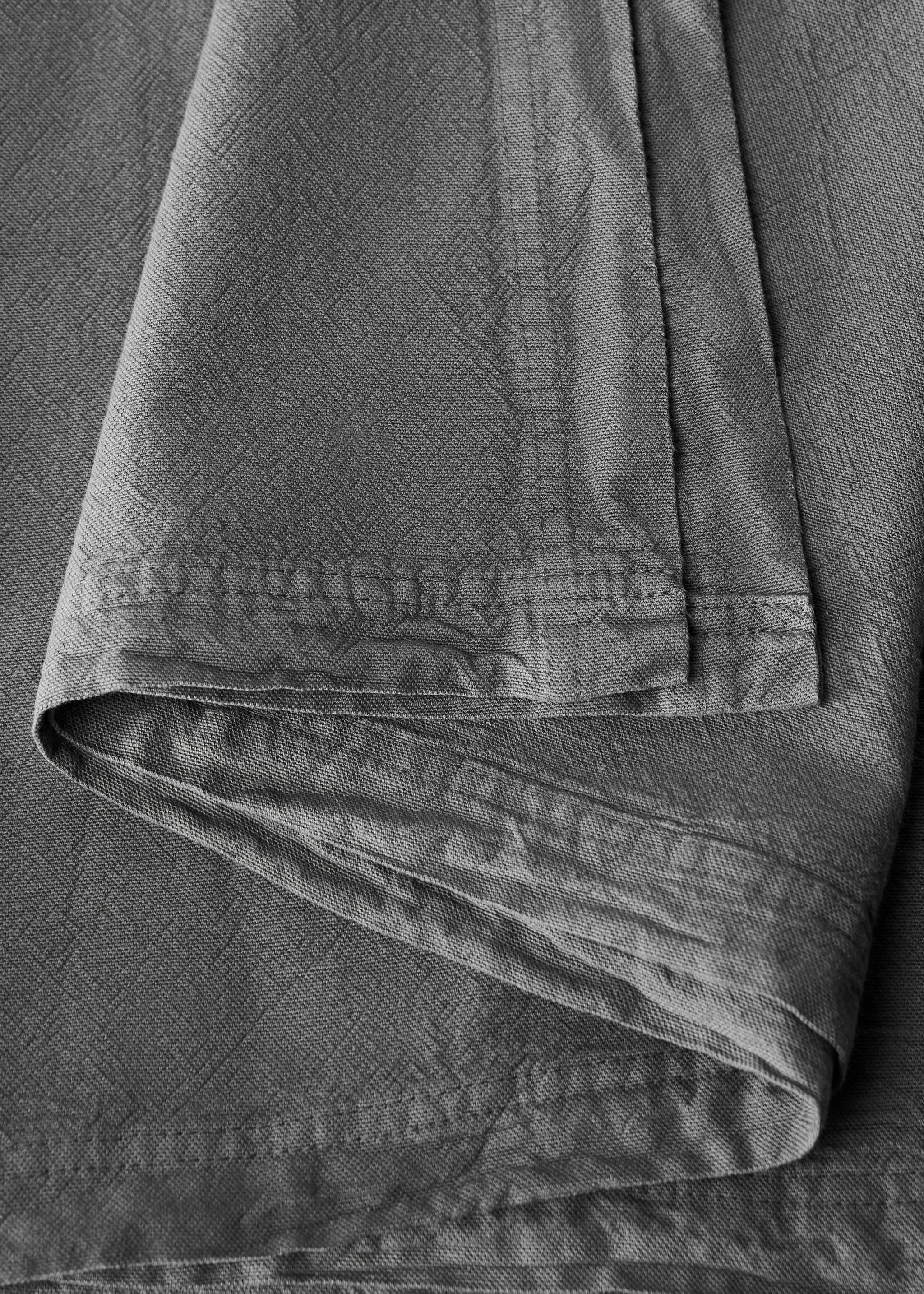 Tischdecke aus 100 % Baumwolle für 6 bis 8 Gäste - Detail des Artikels 1, Mittelgrau. Ref: 87052547-00.