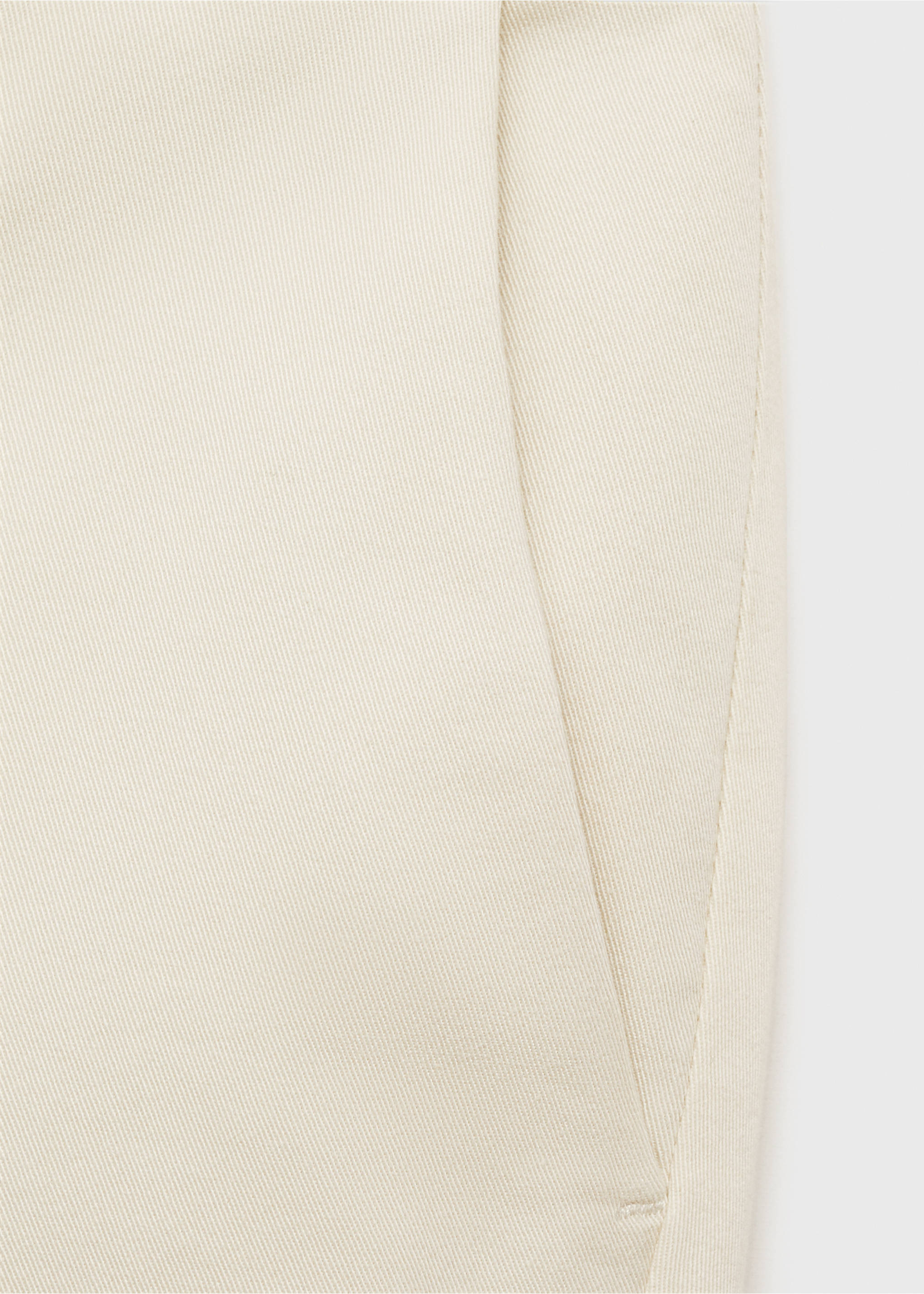 Barna slim-fit twill chino trousers - Details of the article 0, Ecru. Ref: 87052888-00.