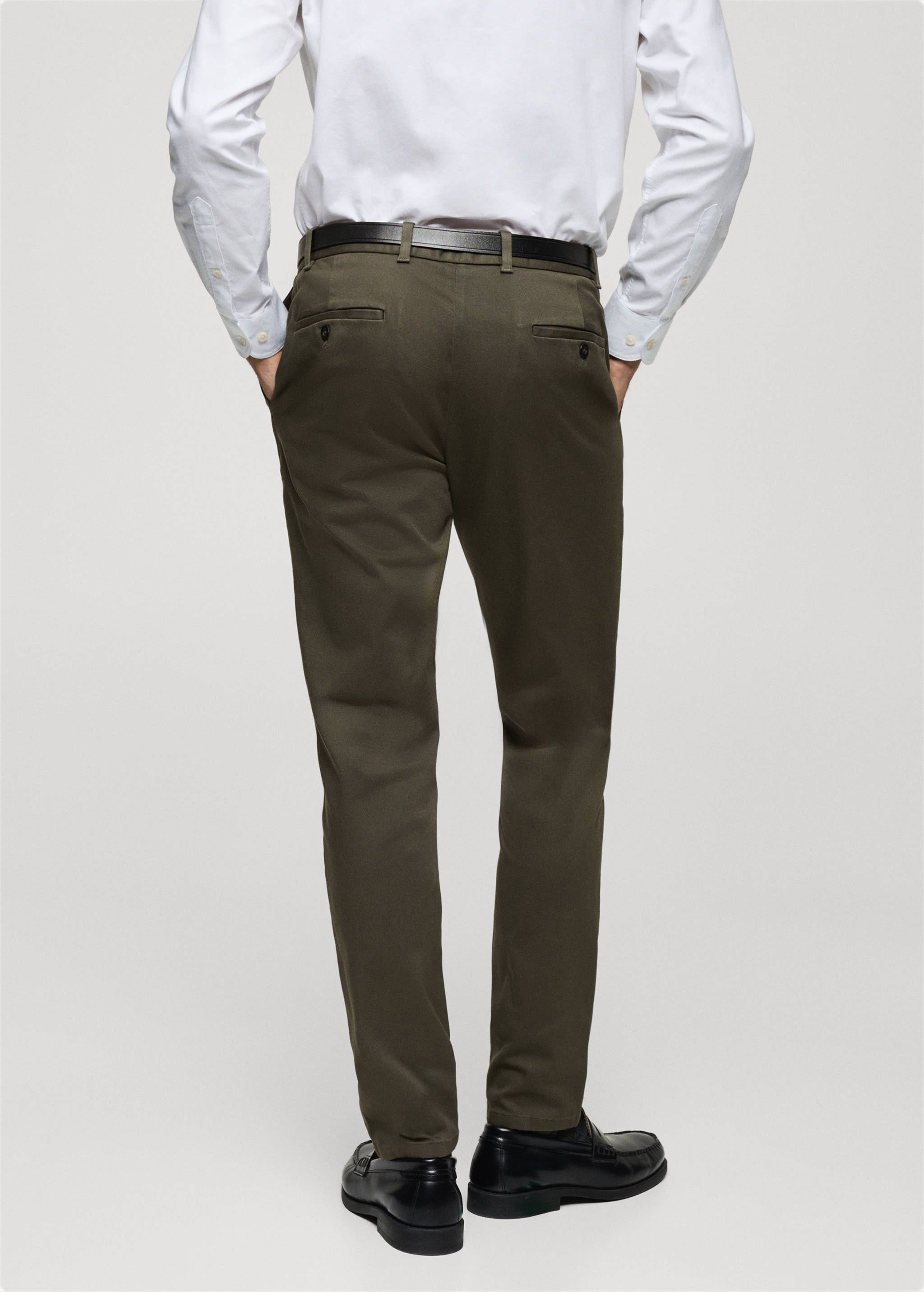 Σερζ chino παντελόνι Barna slim fit - Πίσω όψη προϊόντος