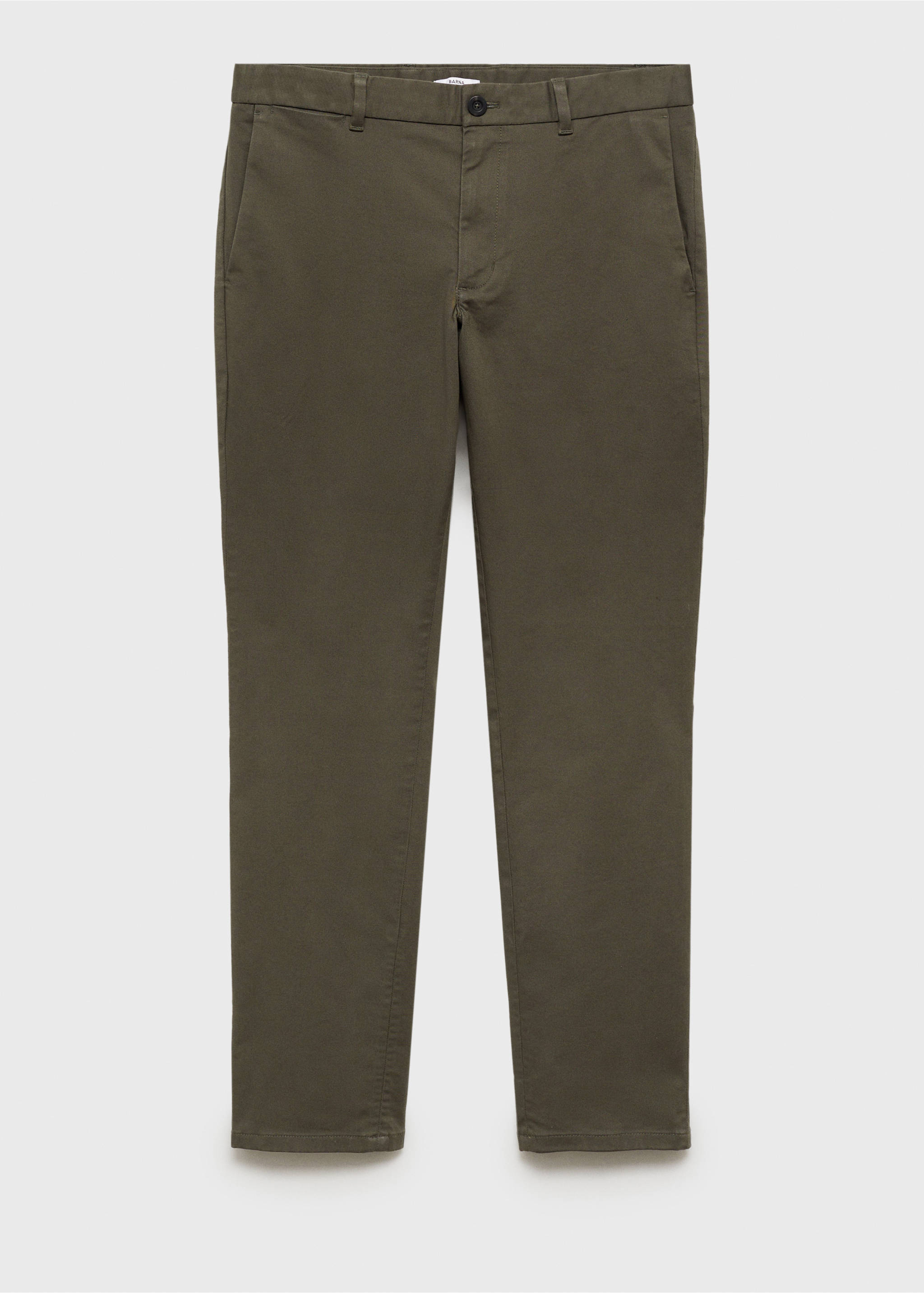 Pantalón Barna slim fit chino sarga - Artículo sin modelo, Khaki. Ref: 87052888-00.
