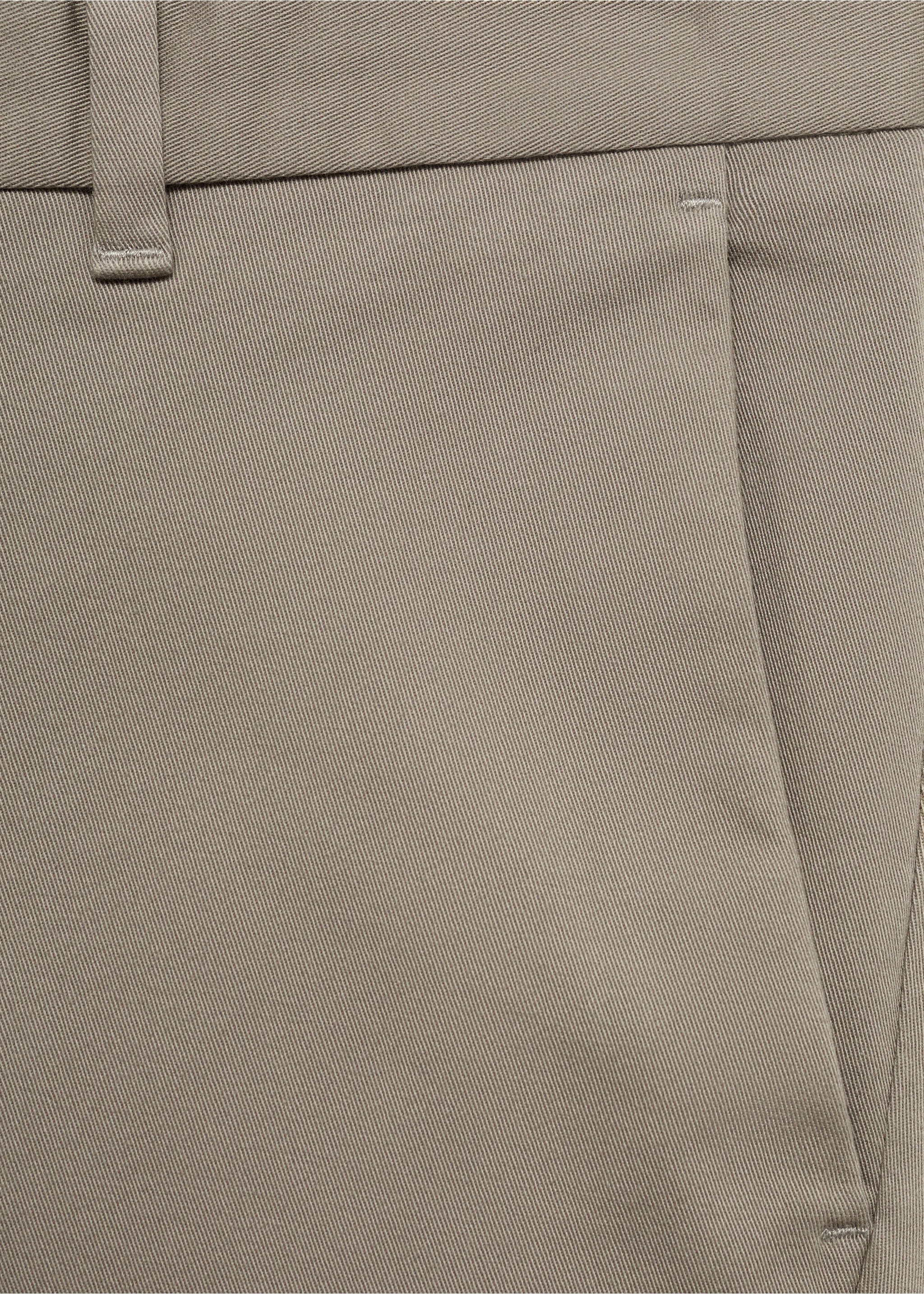 Pantalón Barna slim fit chino sarga - Detalle del artículo 8, Gris. Ref: 87052888-00.