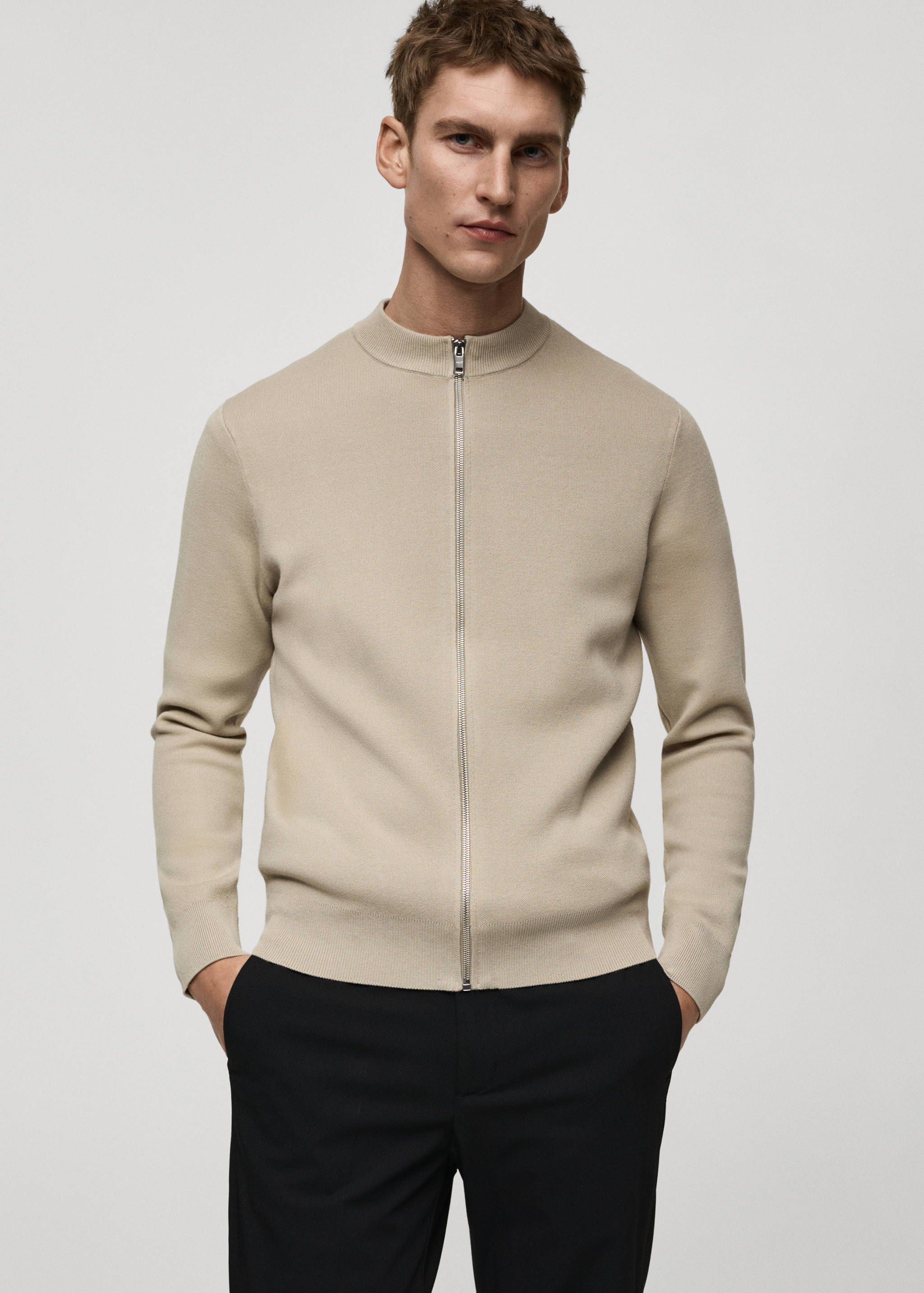 Zipped knit cardigan - Details of the article 4