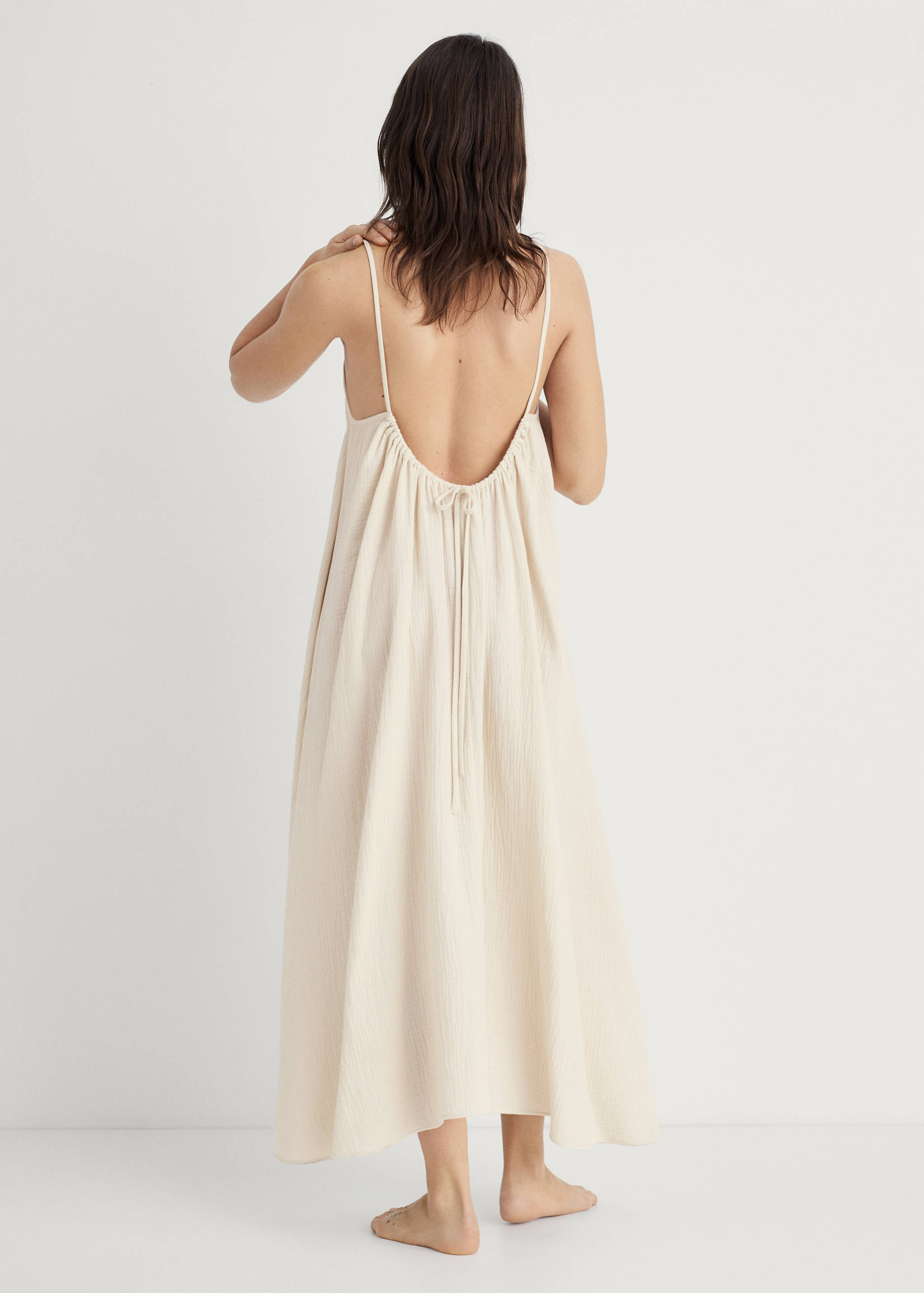 Plain cotton shirt - Reverse of the article