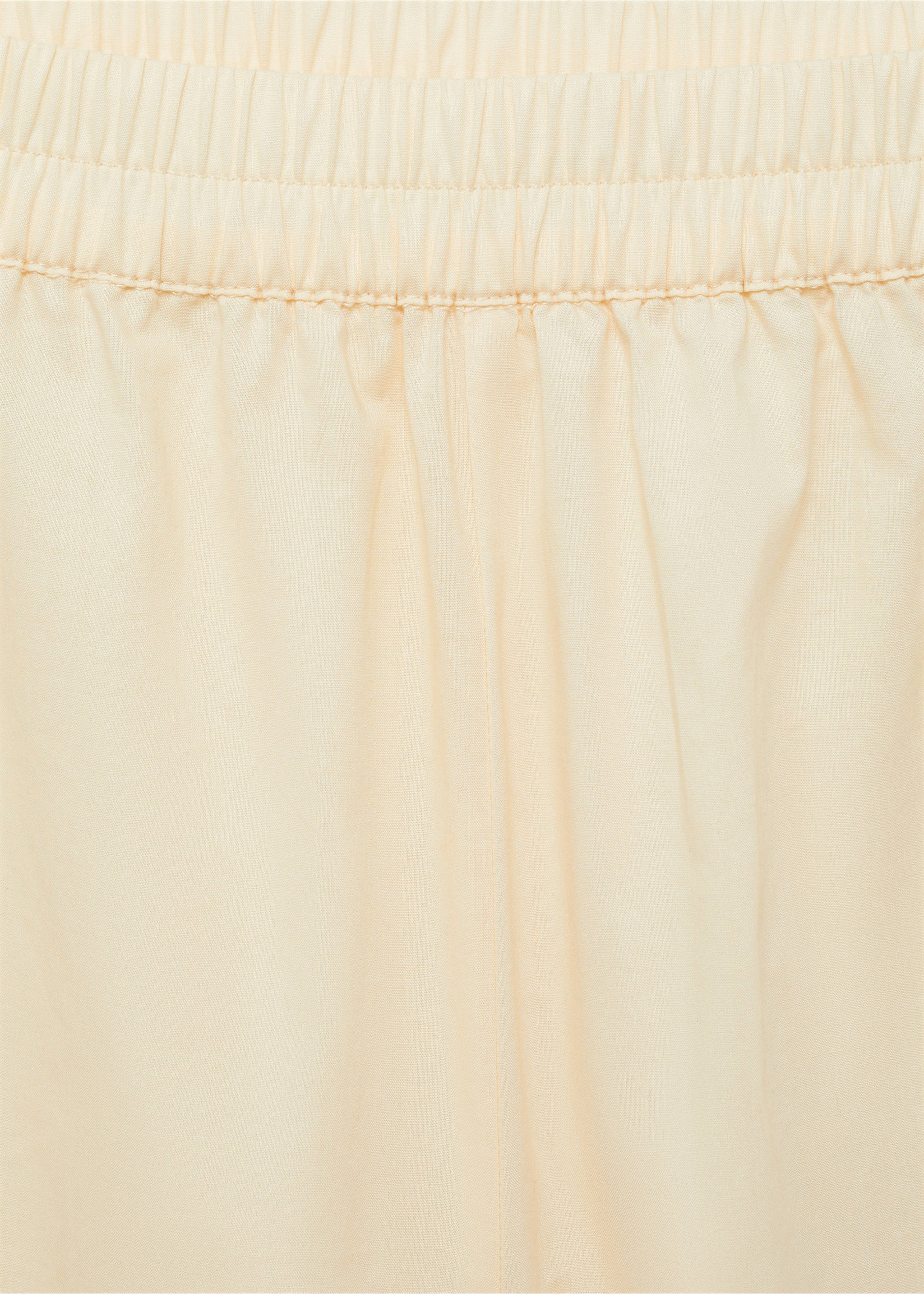 Garment-washed cotton trousers - Details of the article 0, Vanilla. Ref: 87052896-00.