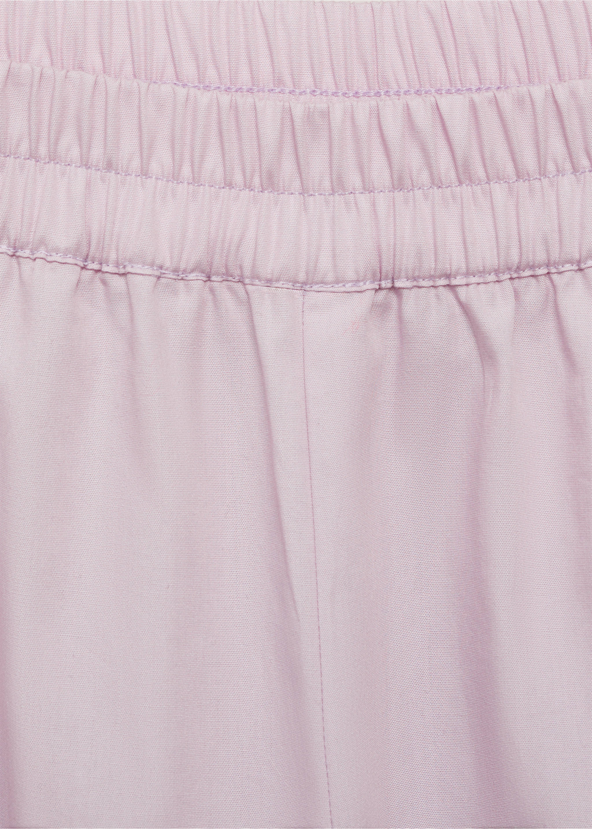 Garment-washed cotton pants - Details of the article 0, Lilac. Ref: 87052896-00.