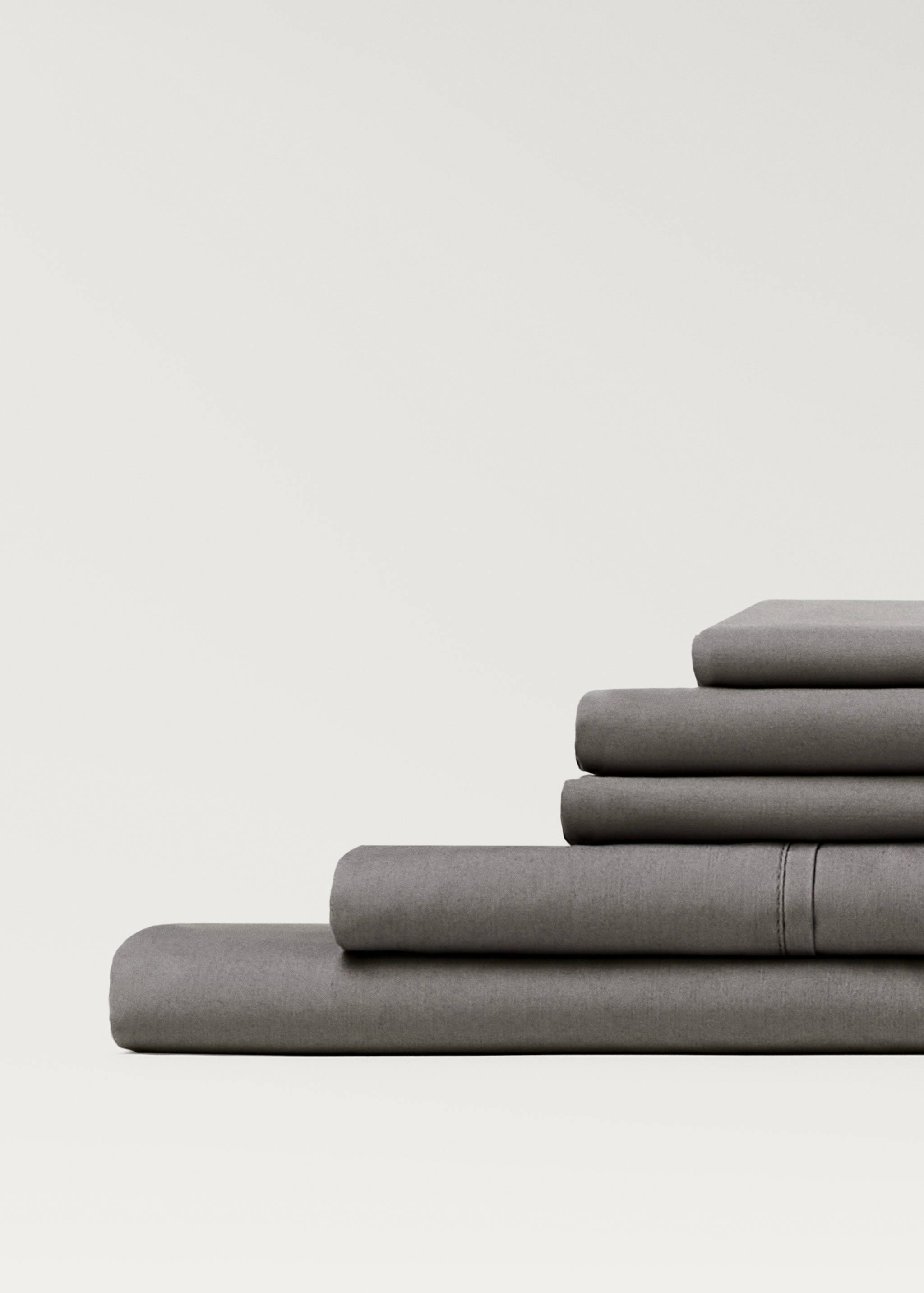 Drap-housse percale de coton 300 fils lit 150 cm - Détail de l'article 3