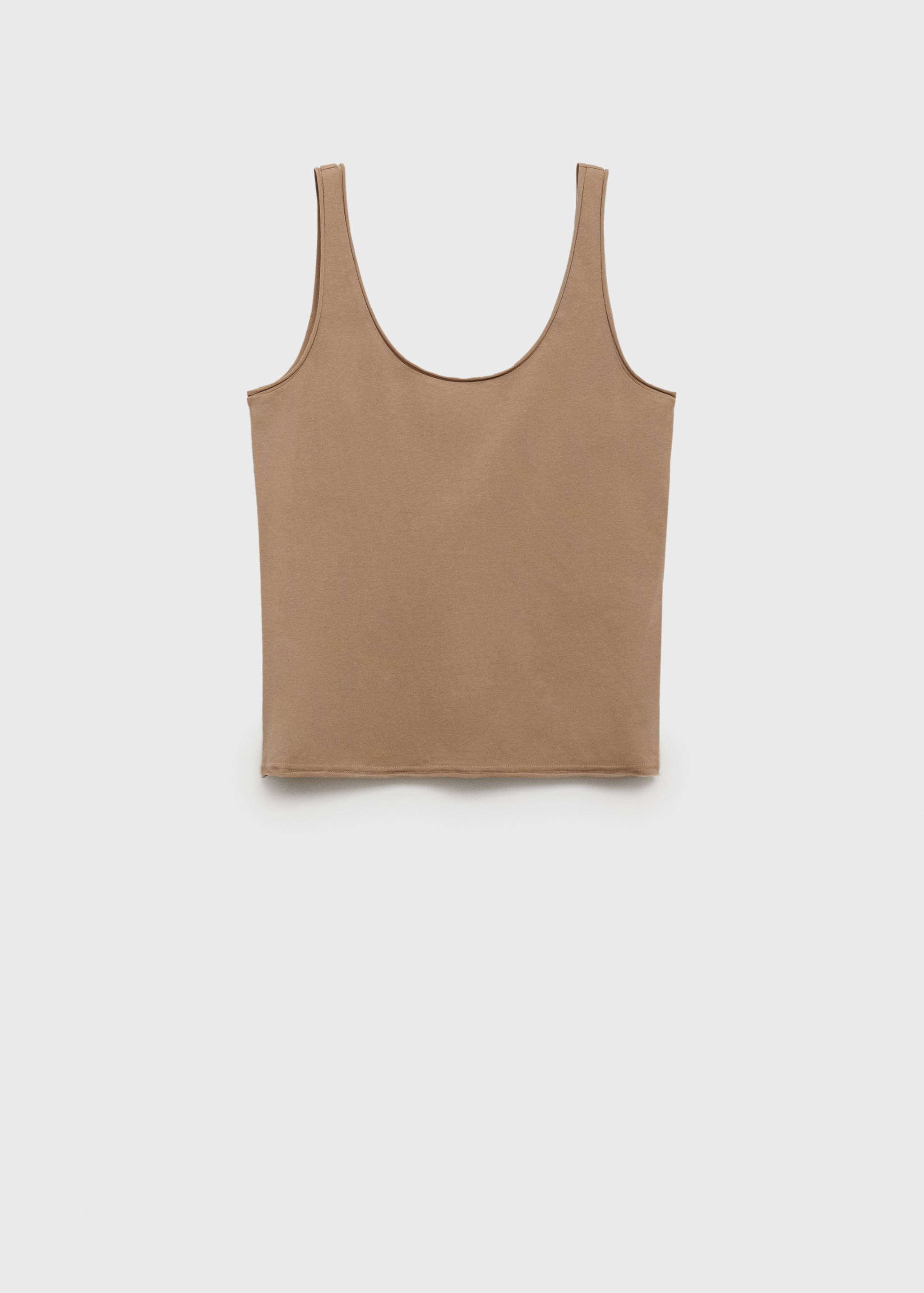 Cotton round-neck top - Article without model