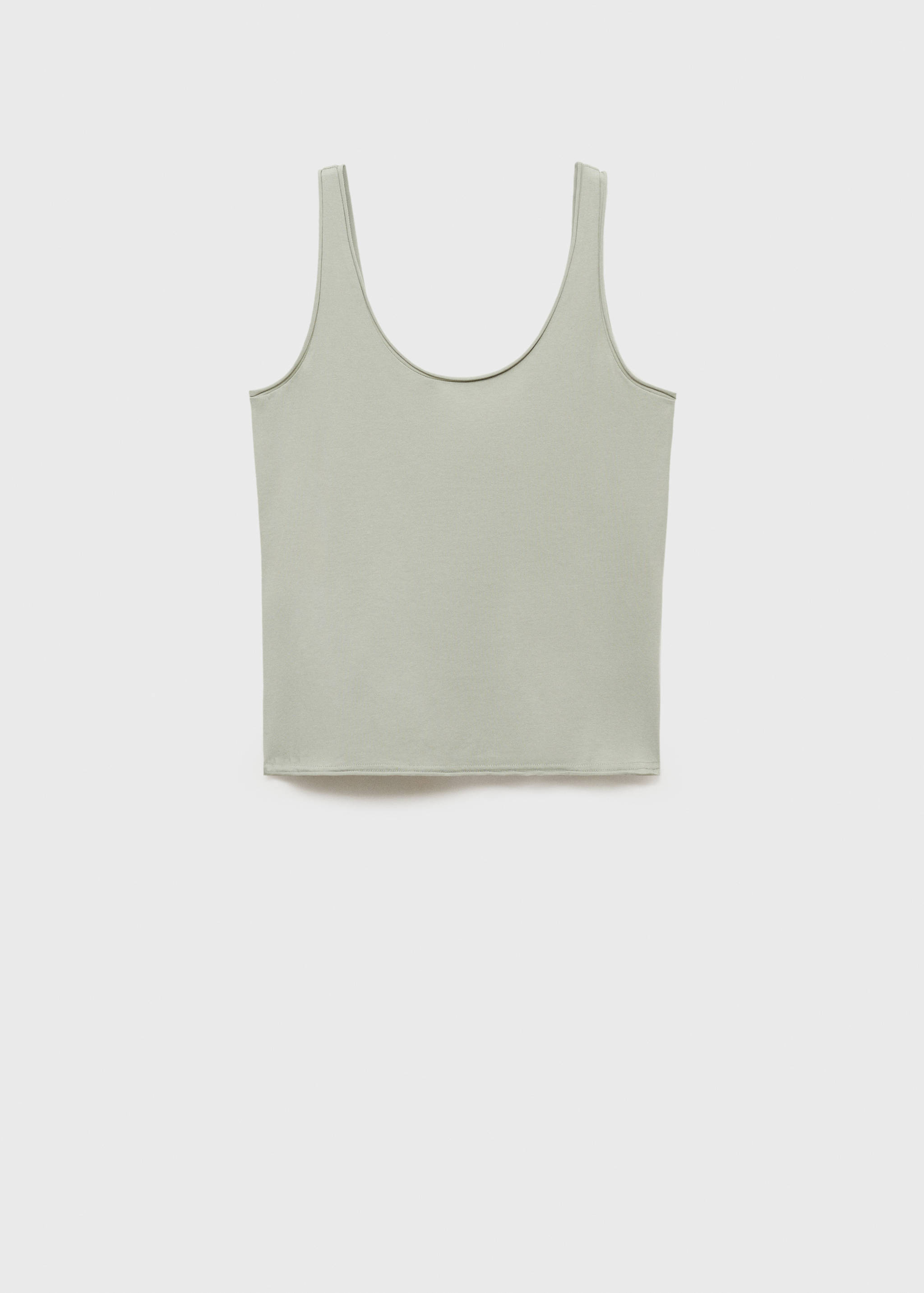 Cotton round-neck top - Article without model