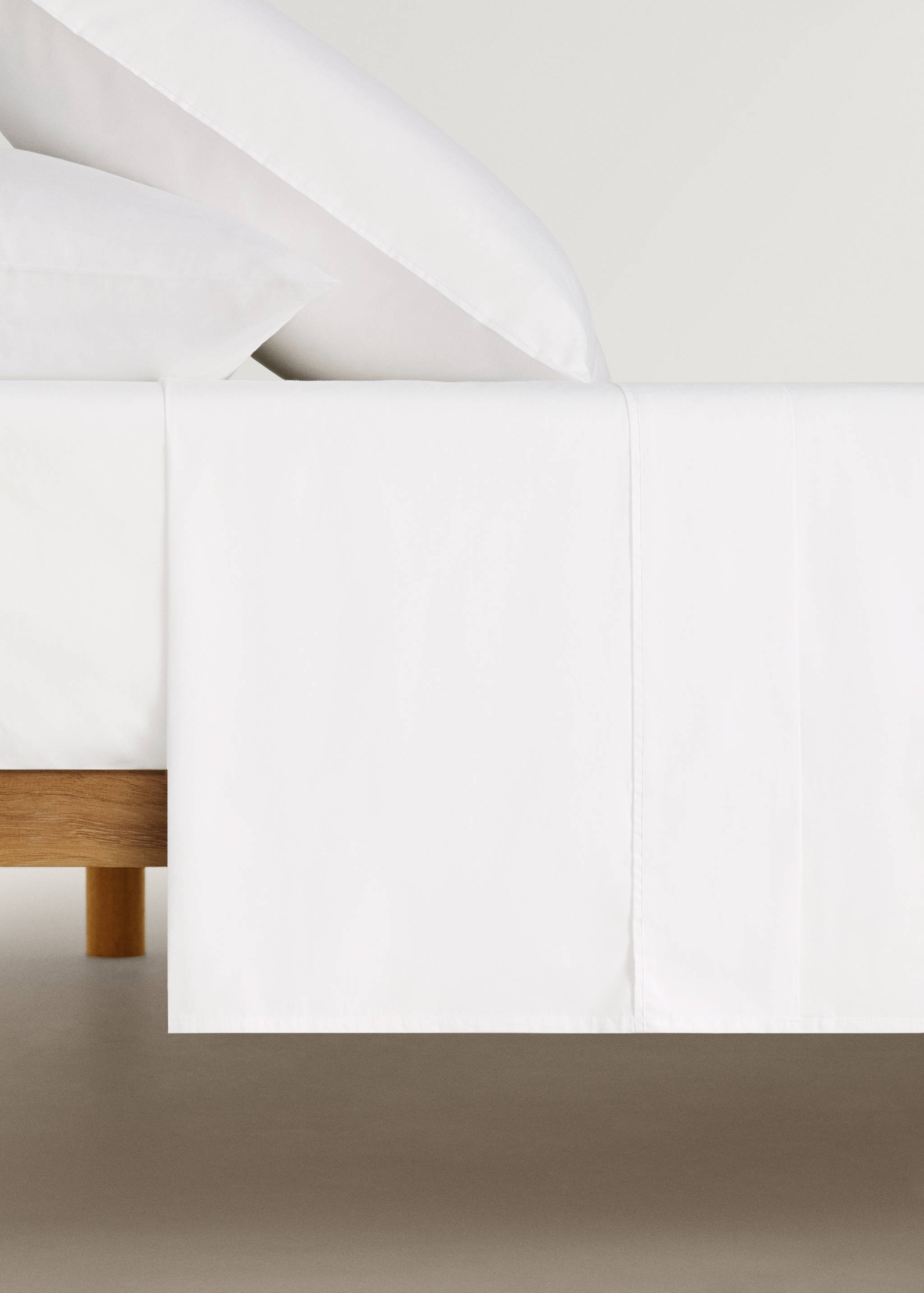 Oberlaken aus Baumwoll-Perkal, Fadendichte 300, für 90 cm Bett - Artikel ohne Model