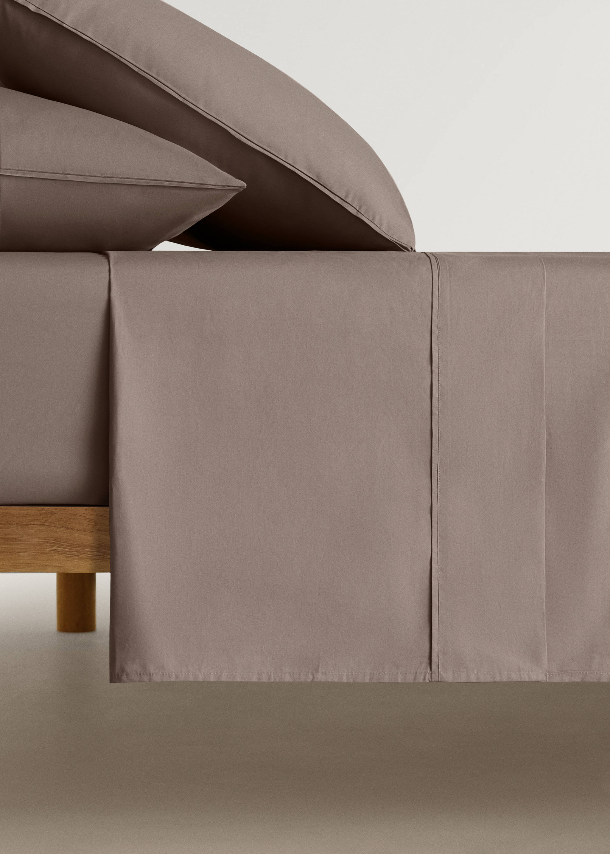 Oberlaken aus Baumwoll-Perkal, Fadendichte 300, für 90 cm Bett - Artikel ohne Model