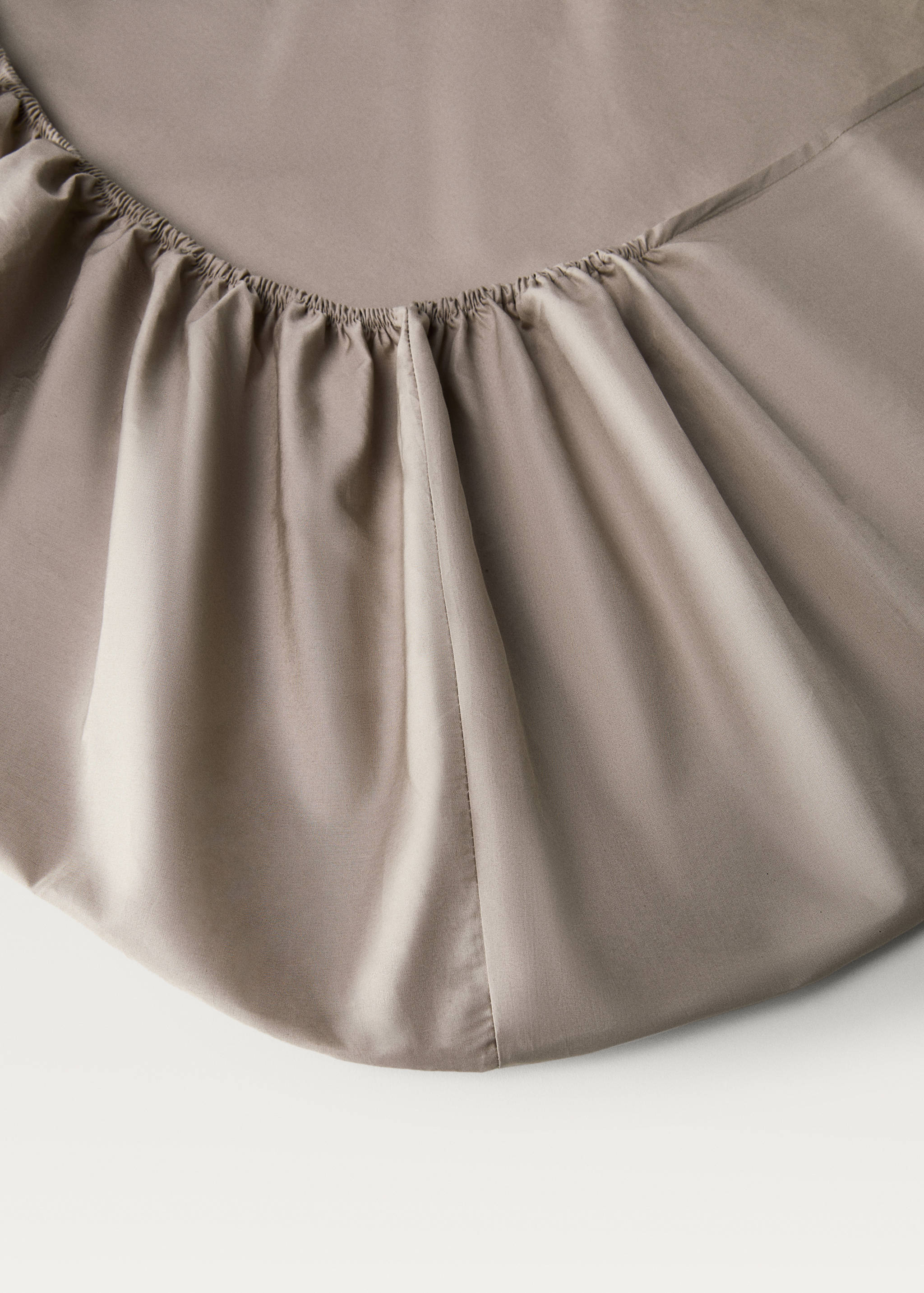 500 threads cotton percale fitted sheet Queen bed - Details of the article 2