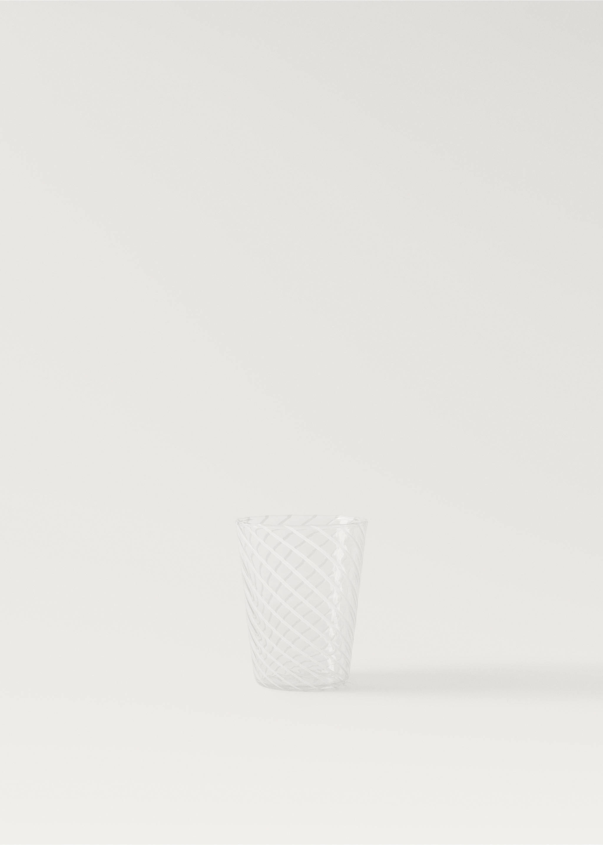 Small borosilicate glass with coloured spiral - Article without model, White. Ref: 87052927-00.