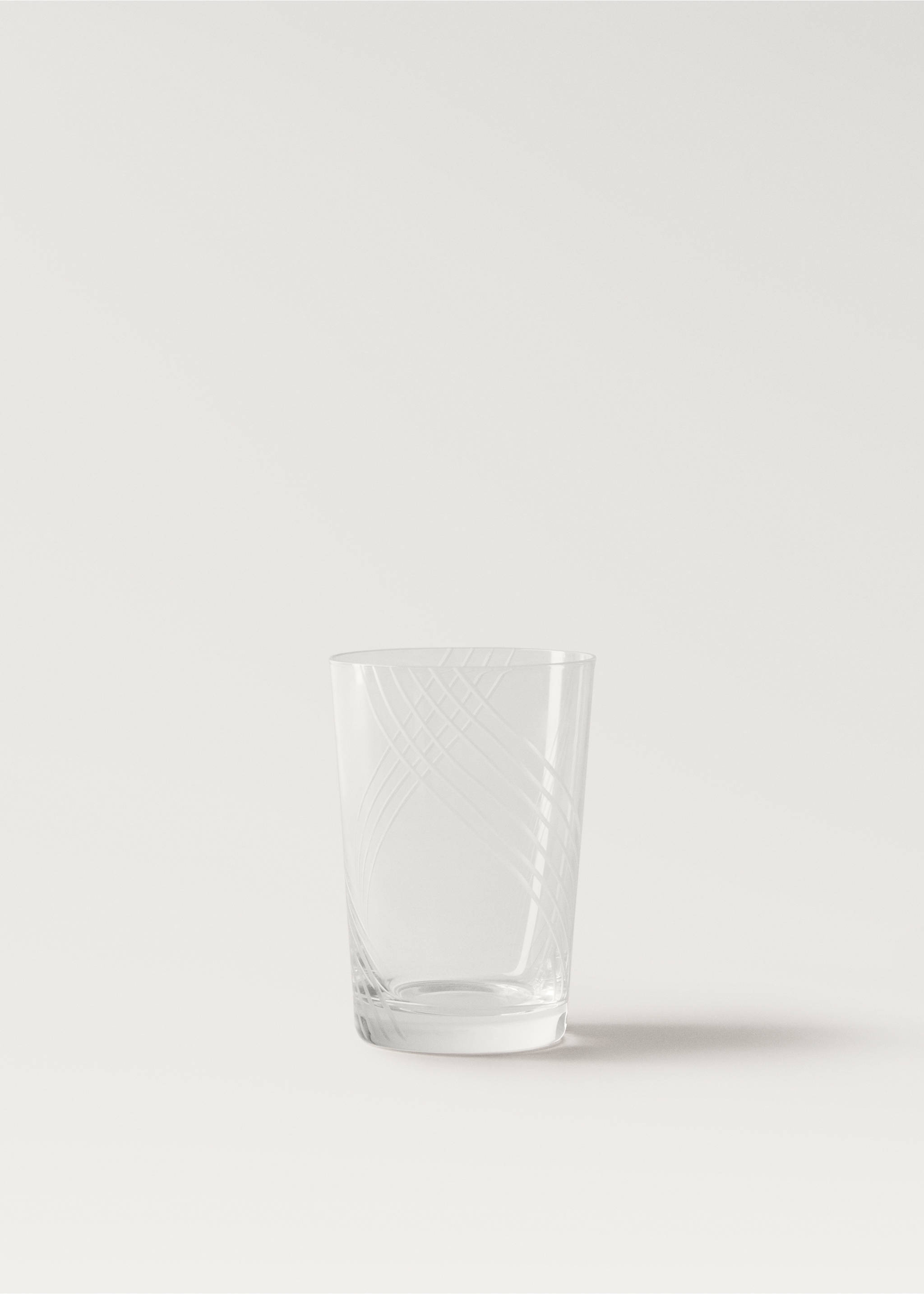 Glas mit Wellenmuster - Artikel ohne Model, Eisgrau. Ref: 87052929-00.
