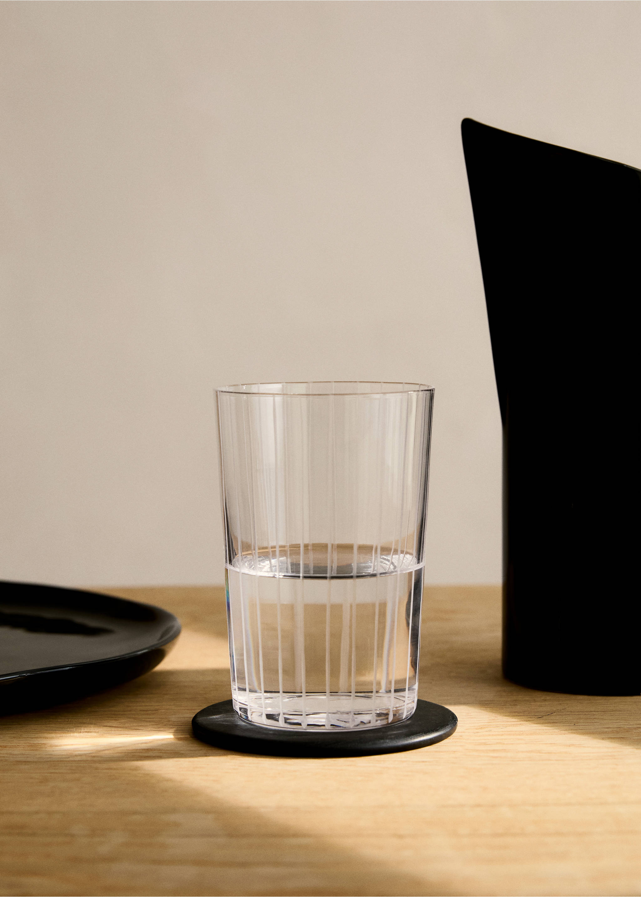 Glass with striped detail - General plane, Ice Grey. Ref: 87052930-00.