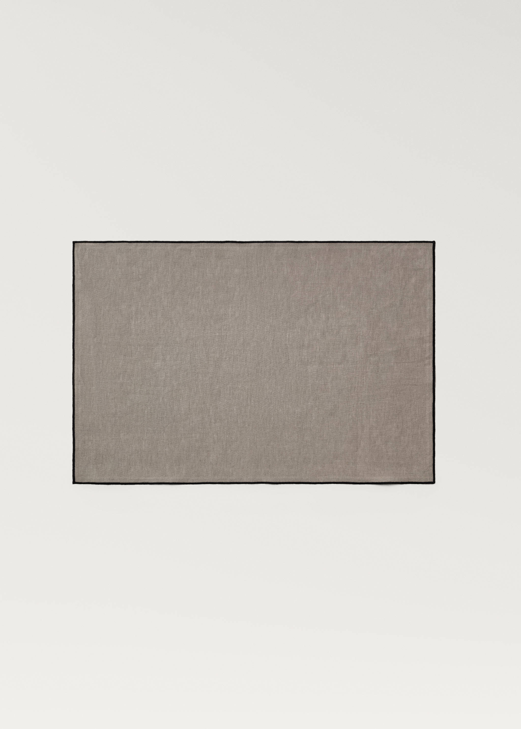 Tischset aus Leinen mit Bordüre - Artikel ohne Model