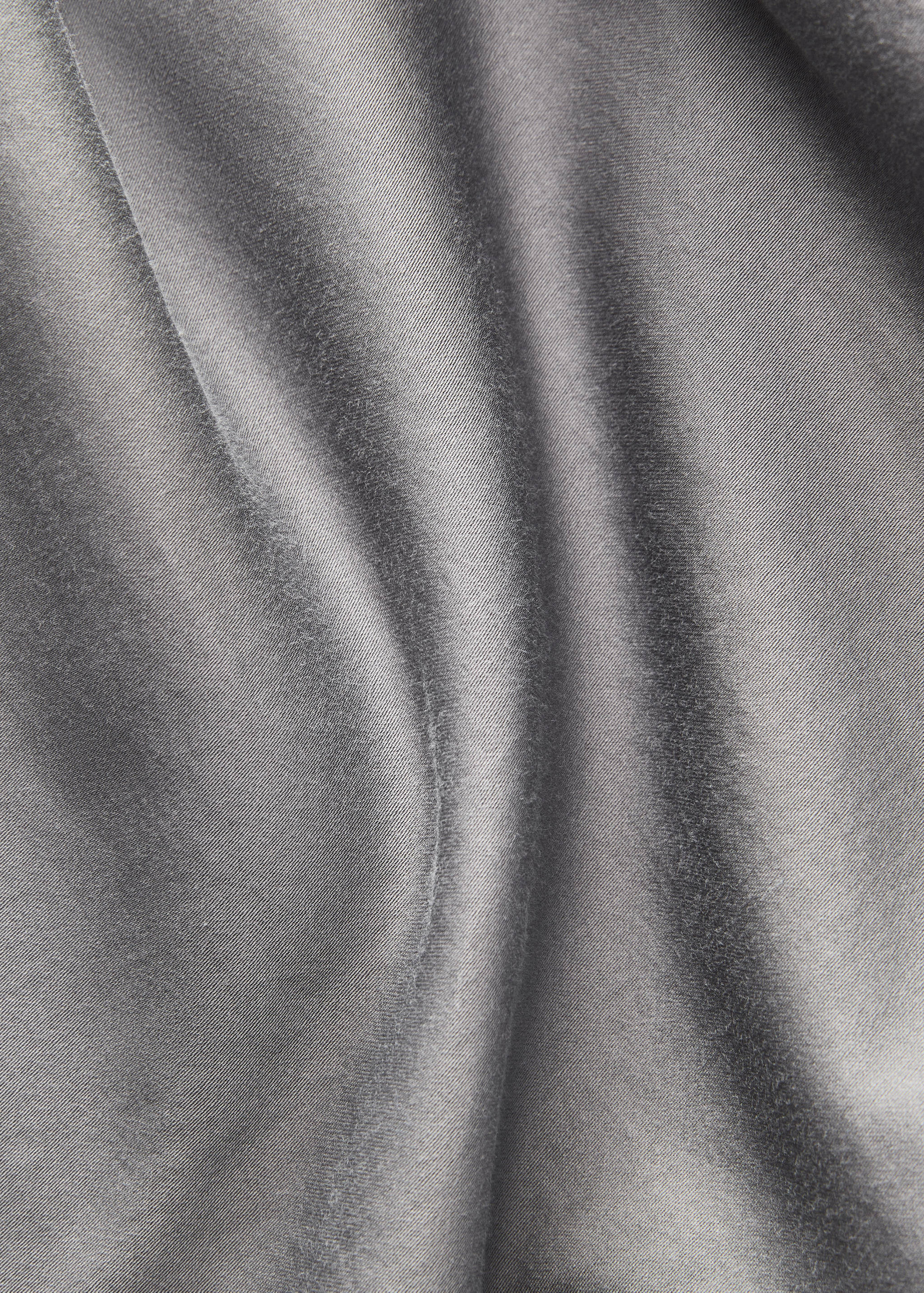 Washed cotton satin fitted sheet King bed - Details of the article 2