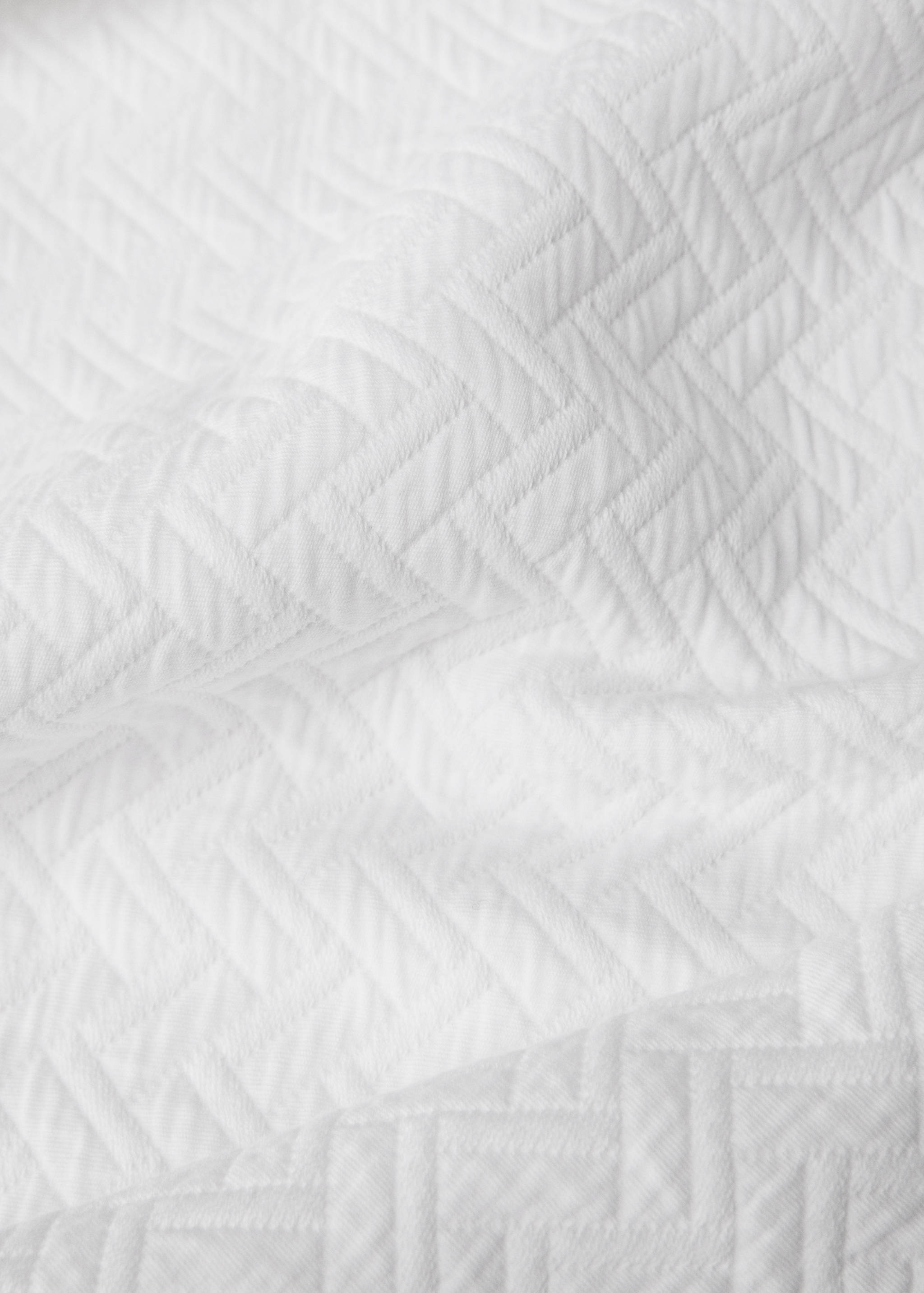 Prekrivač od pamučnog žakarda s geometrijskim uzorkom za krevet veličine  90/105 cm - Detalji artikla 1