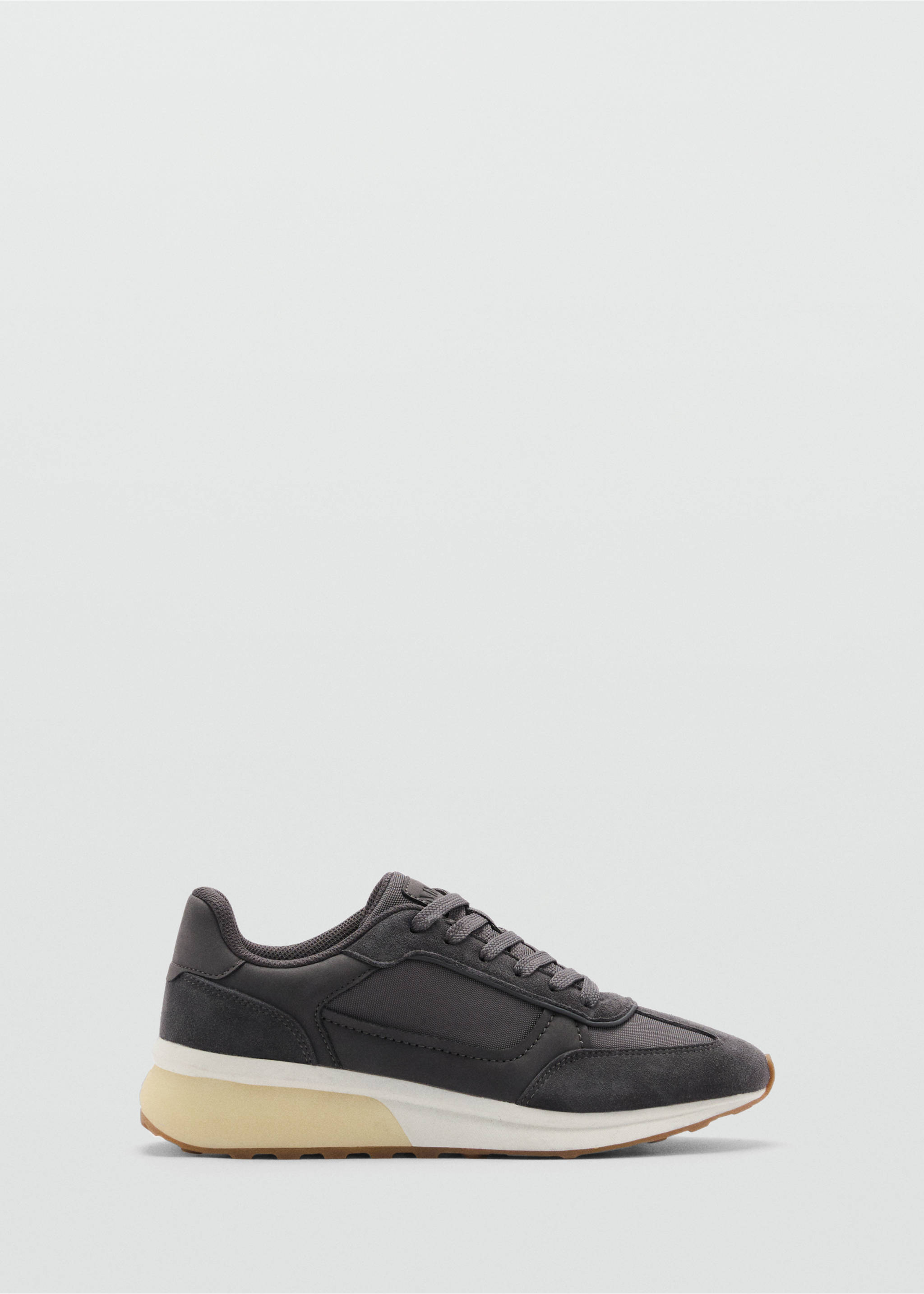 Leather mixed sneakers - Article without model, Grey. Ref: 87053269-00.