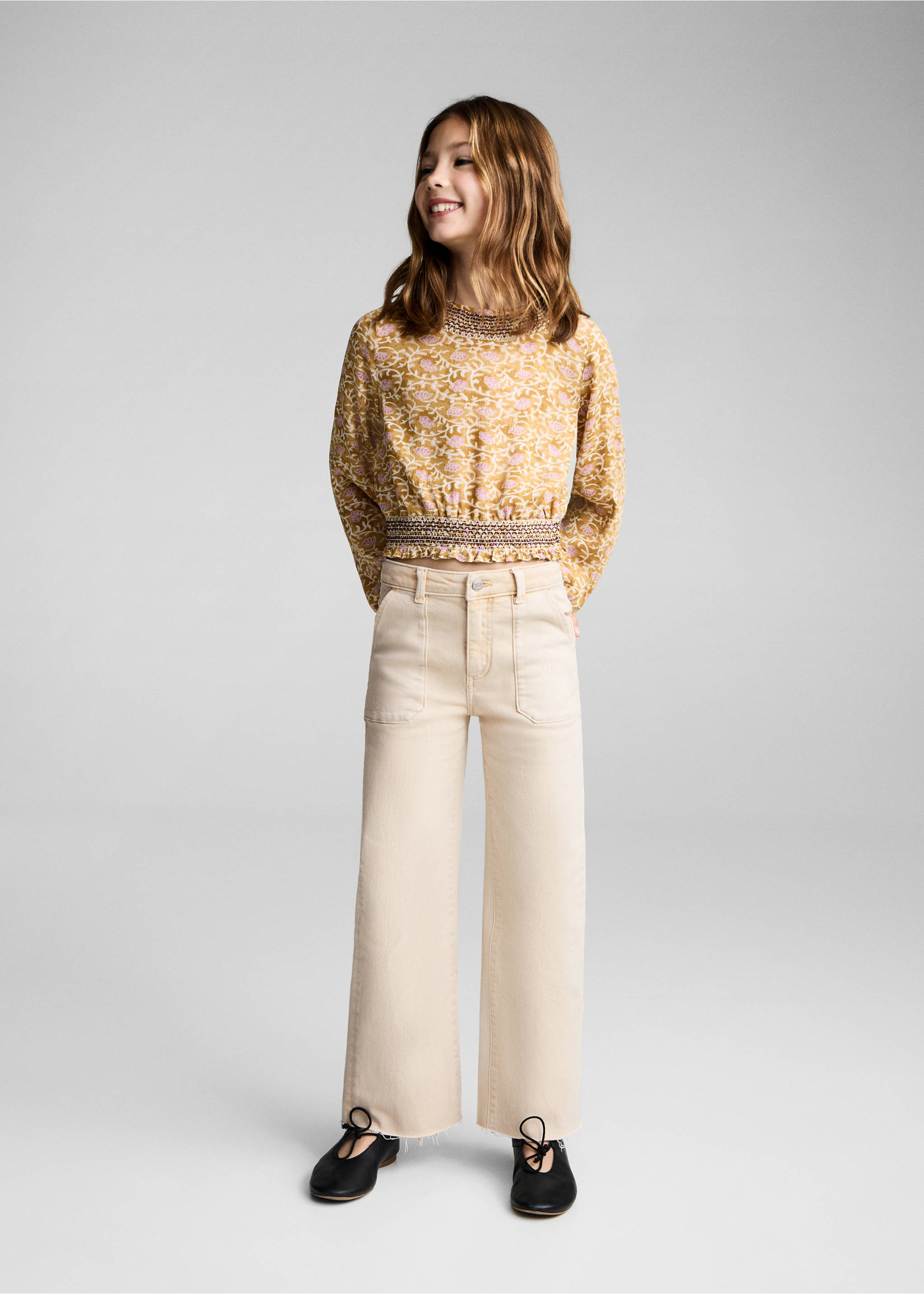 Jean poche utilitaire - Plan général, Écru. Ref: 87053270-00.