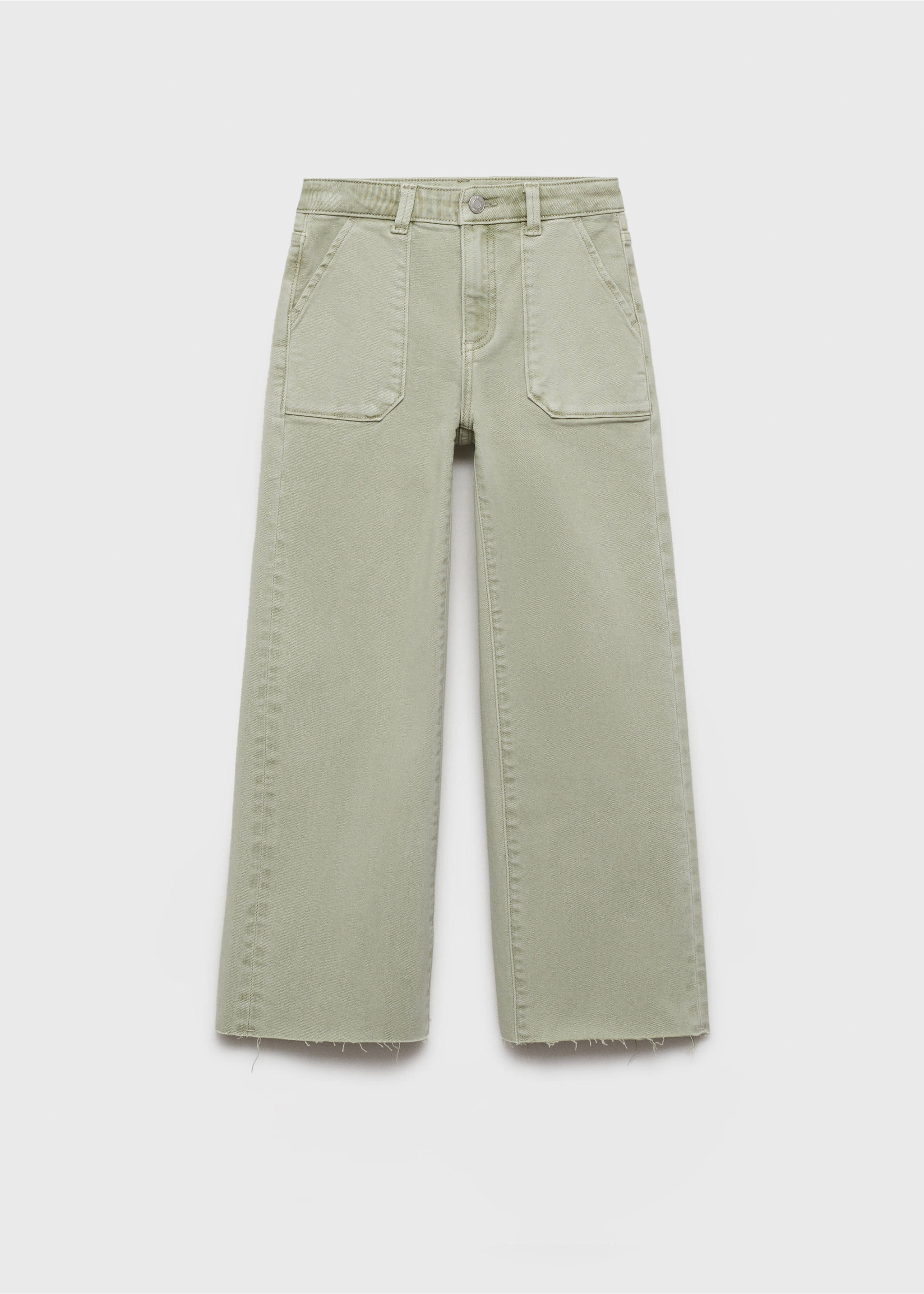 Utility pocket jeans - Article without model, Green. Ref: 87053270-00.