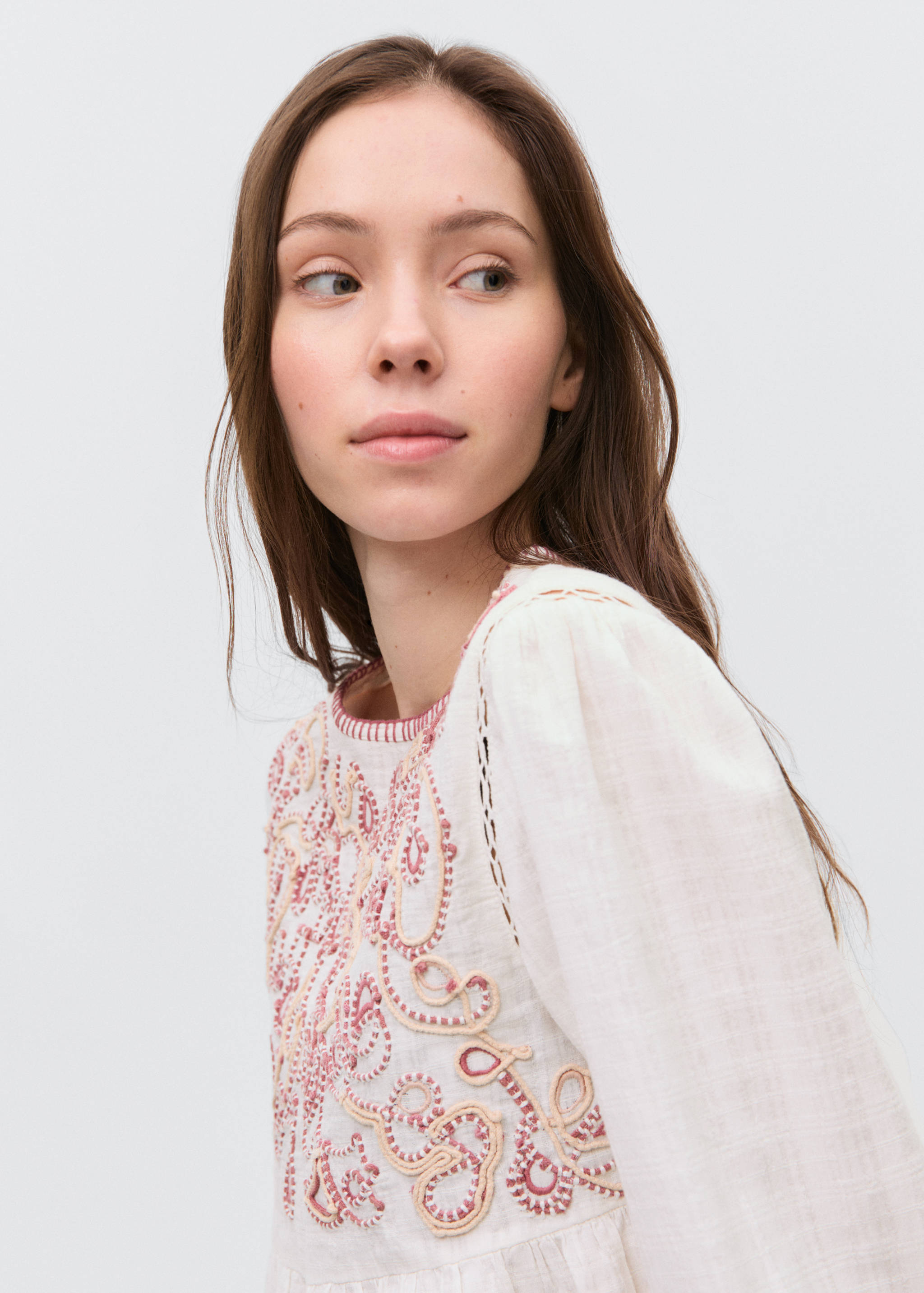 Geborduurde katoenen blouse - Detail van het artikel 1