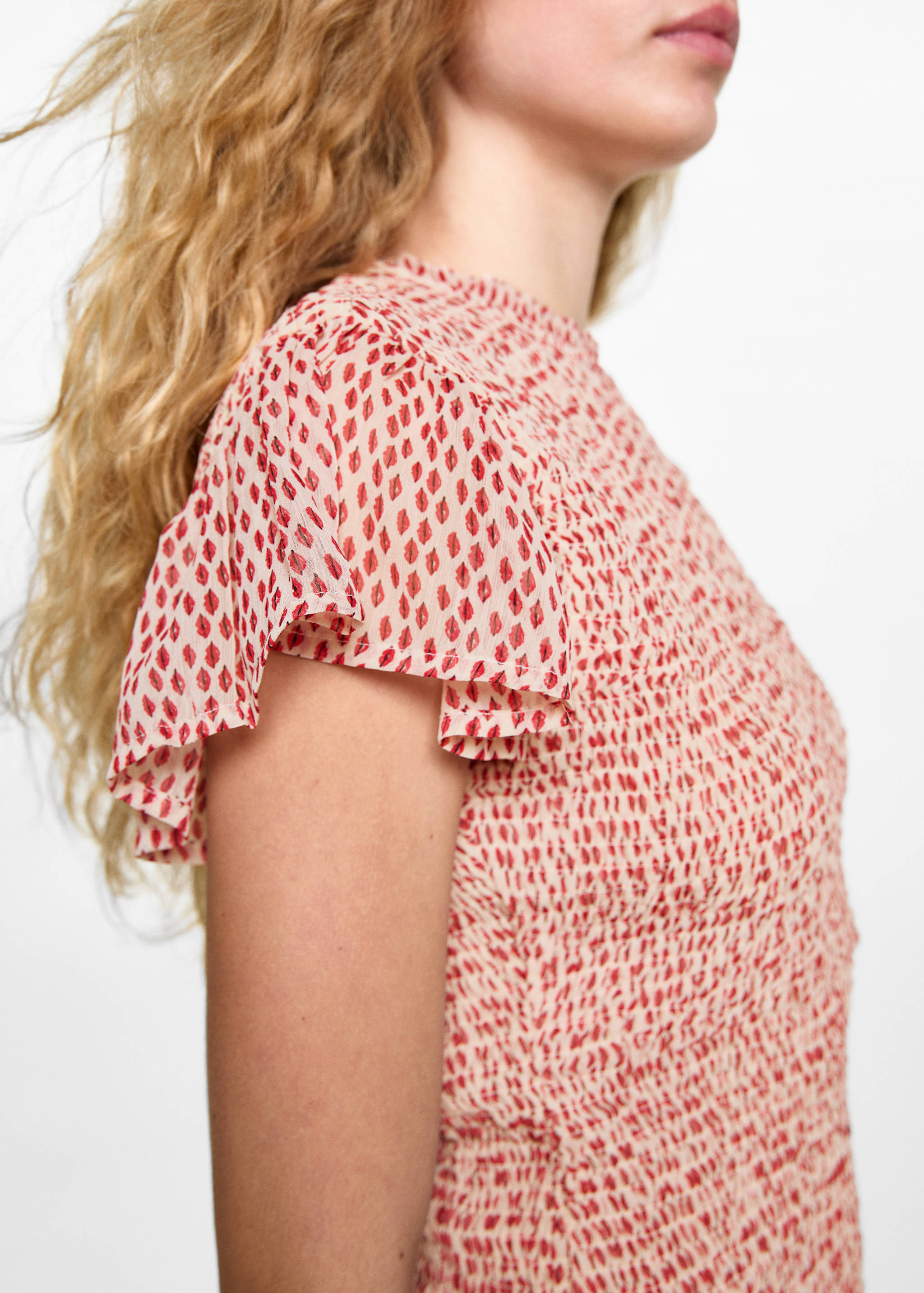 Printed ruched dress - Details of the article 3