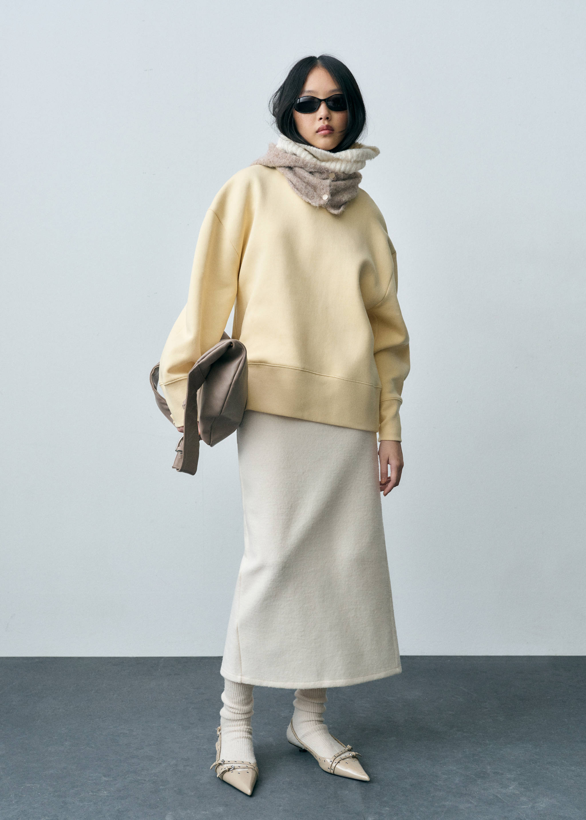 Oversize cotton sweatshirt - General plane