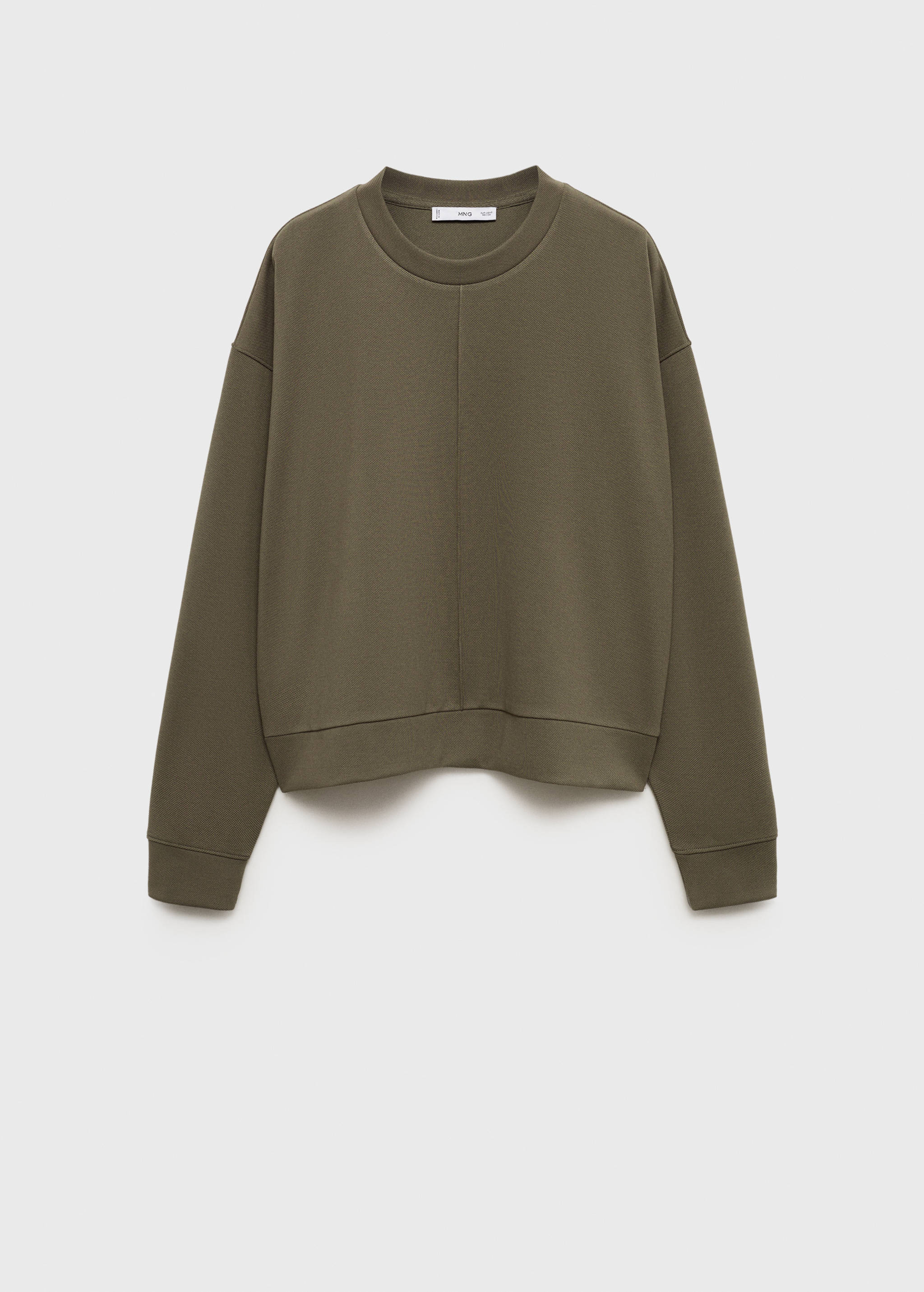 Sudadera cuello redondo detalle costura - Artículo sin modelo