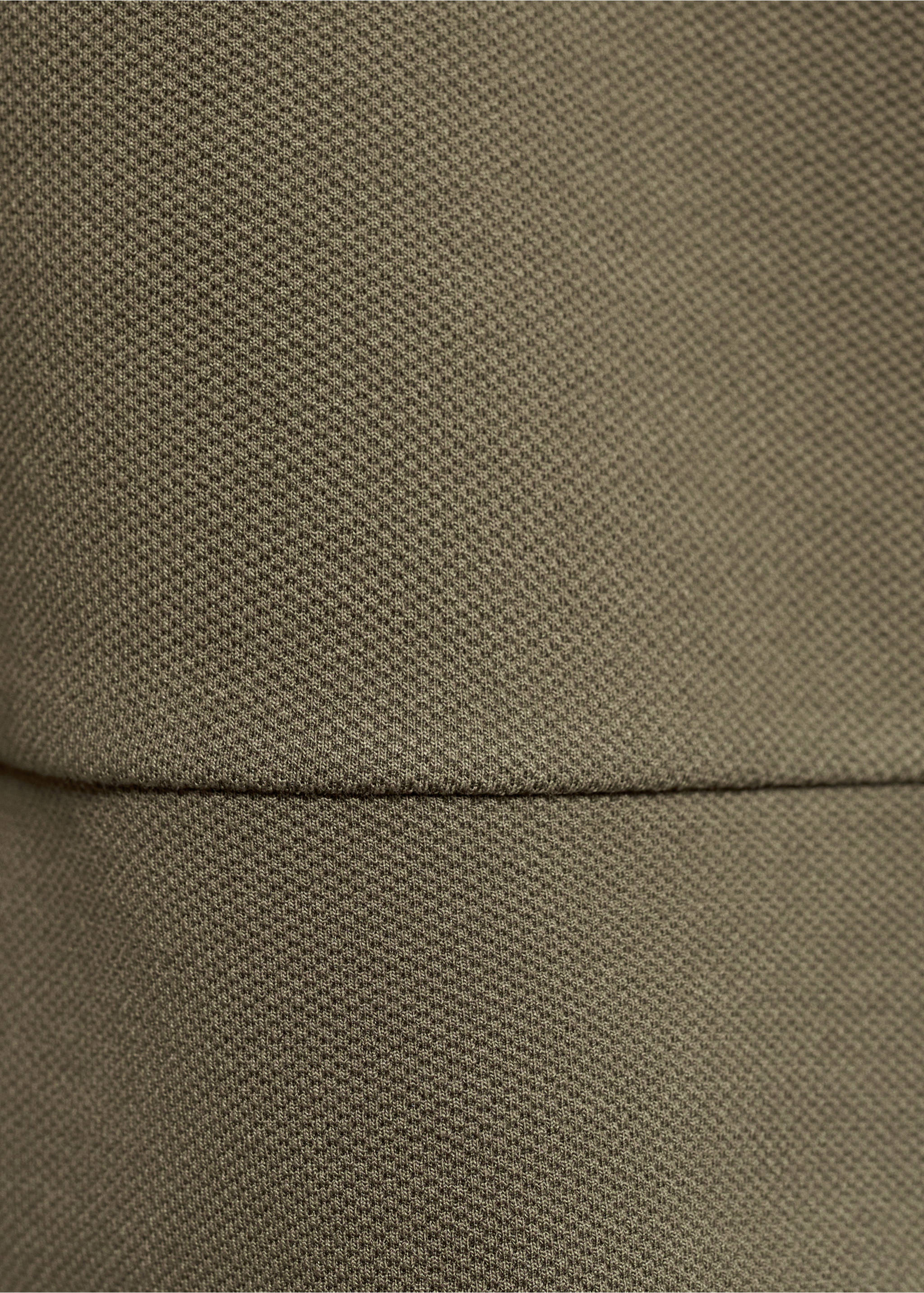 Sudadera cuello redondo detalle costura - Detalle del artículo 0, Khaki. Ref: 87053281-00.