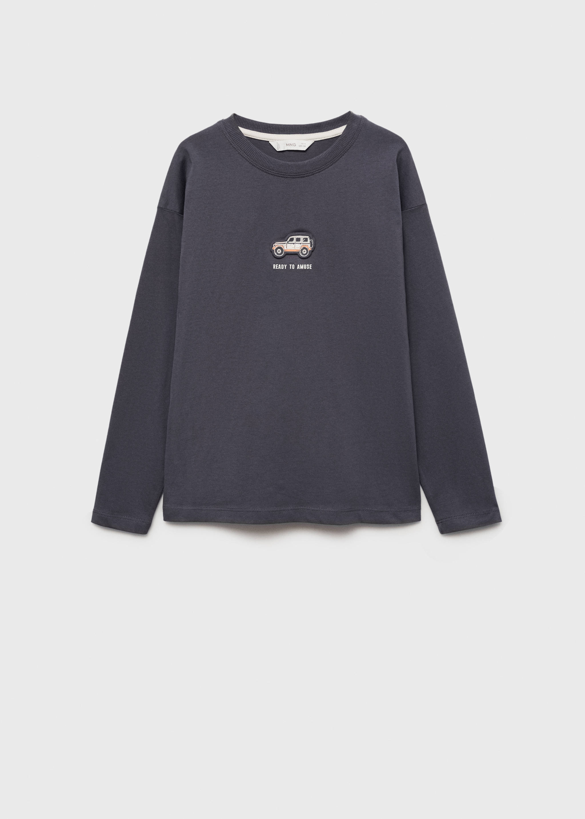 Printed cotton-blend T-shirt - Article without model