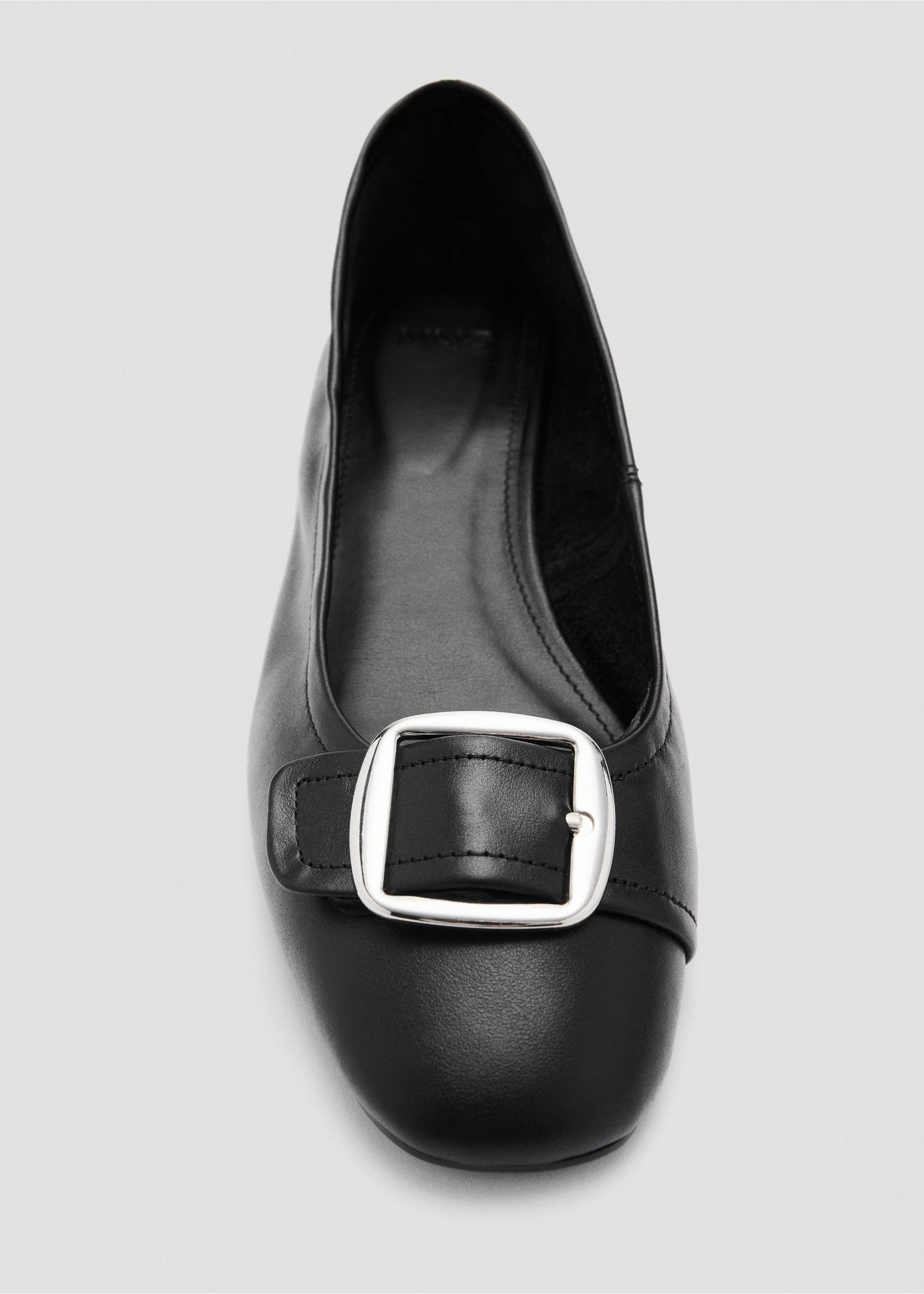 Buckle leather shoes - Details of the article 1, Black. Ref: 87053286-00.