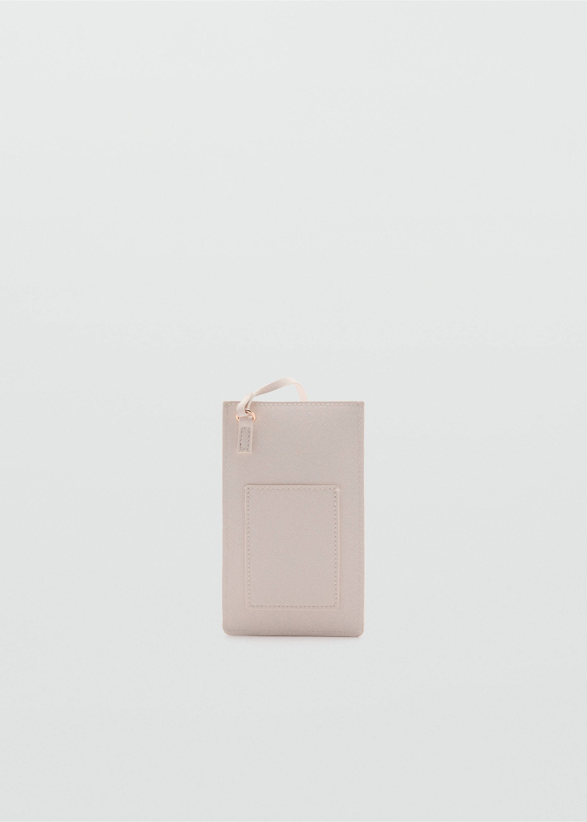 Saffiano-effect crossbody mobile phone case - Medium plane, Off White. Ref: 87053291-00.