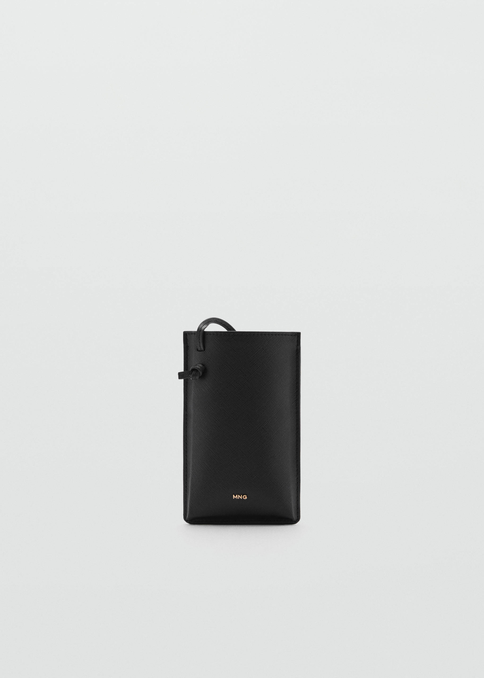 Saffiano-effect crossbody cell phone case - Article without model